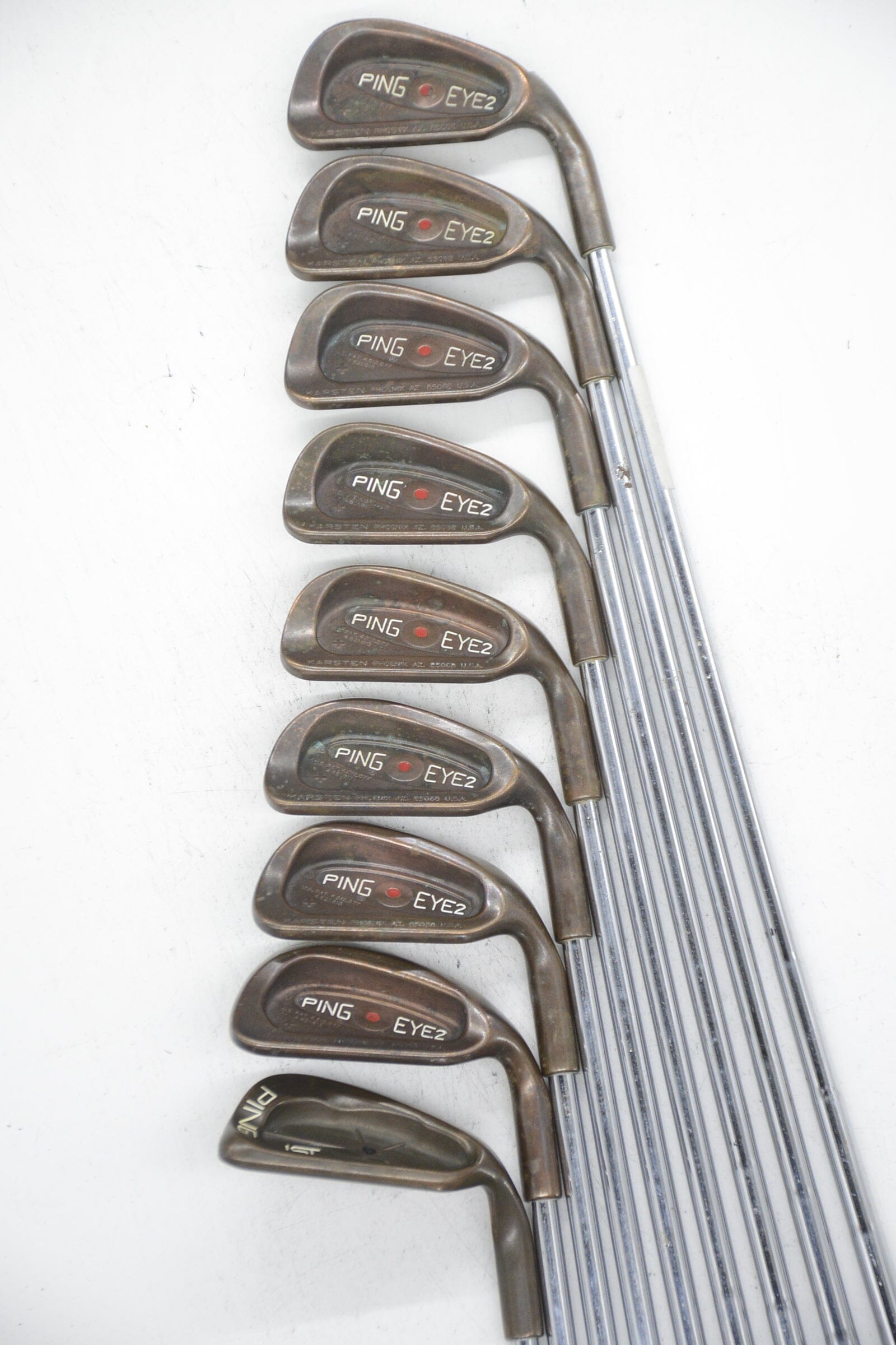 Ping Eye 2 + Beryllium Copper 3-PW, LW Iron Set S Flex Std Length Golf Clubs GolfRoots
