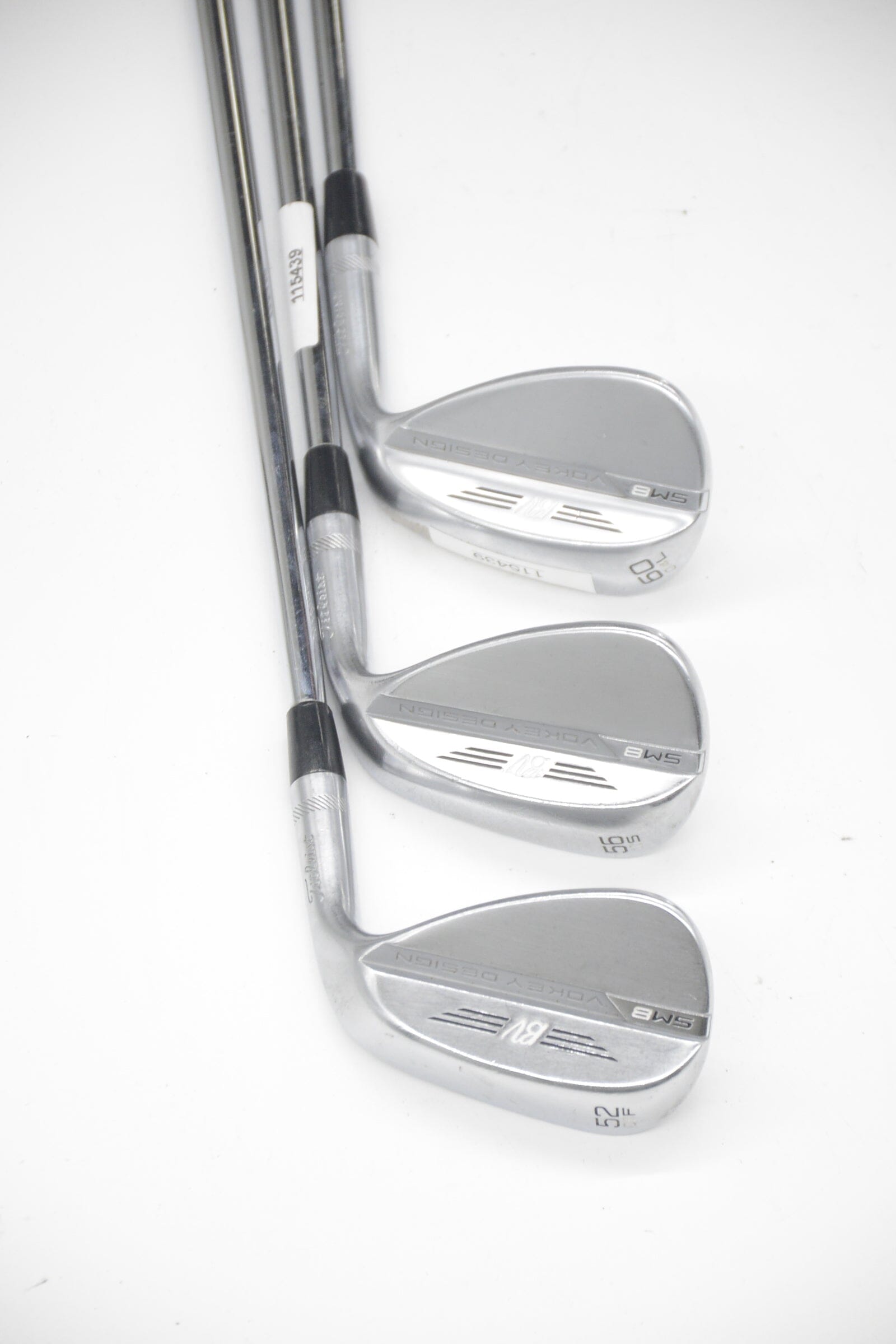 Titleist Vokey SM8 Tour Chrome 52, 56, 60 Degree Wedge Set S Flex Golf Clubs GolfRoots