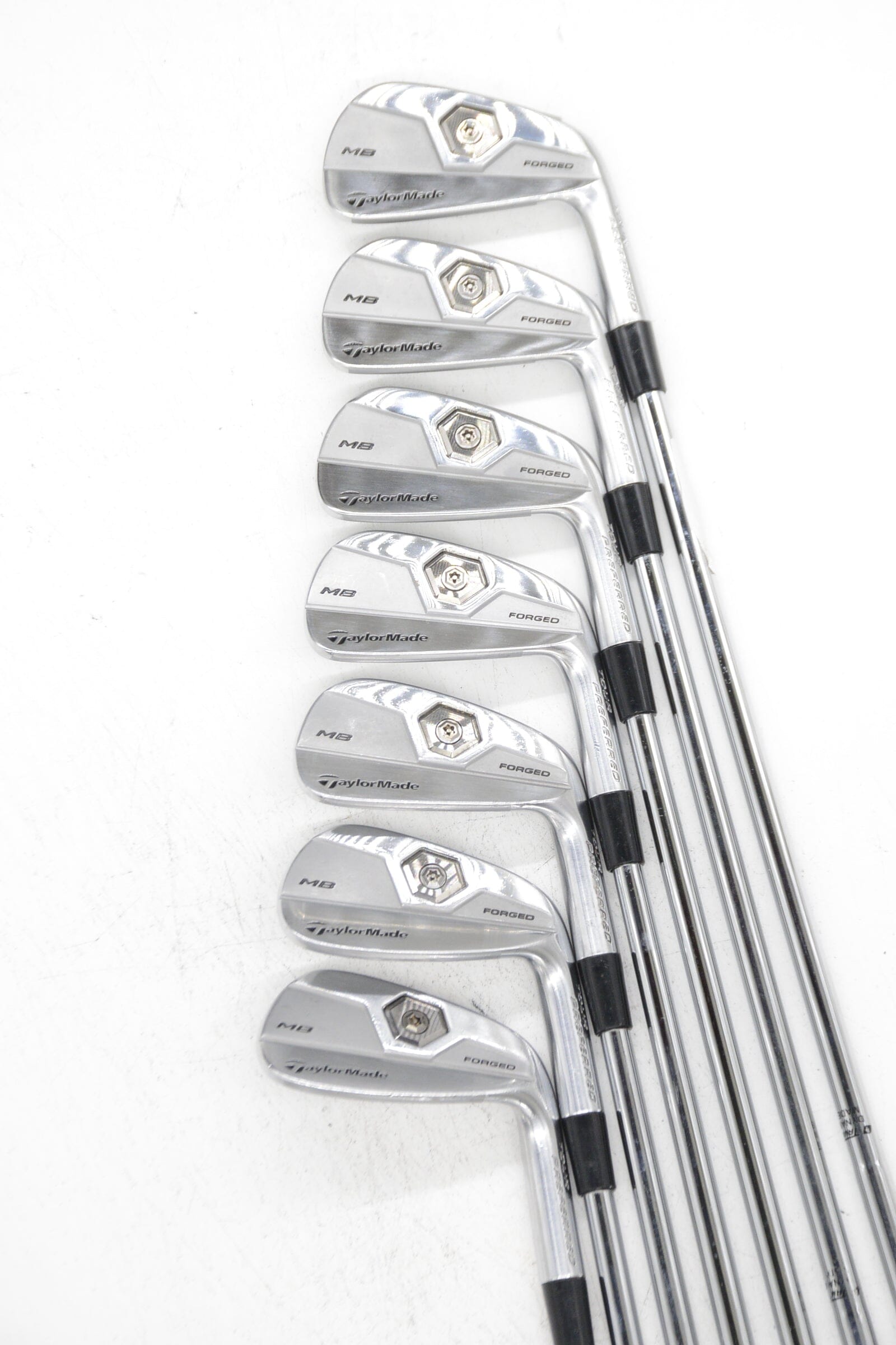 TaylorMade Tour Preferred MB 3-8, PW Iron Set S Flex Std Length Golf Clubs GolfRoots