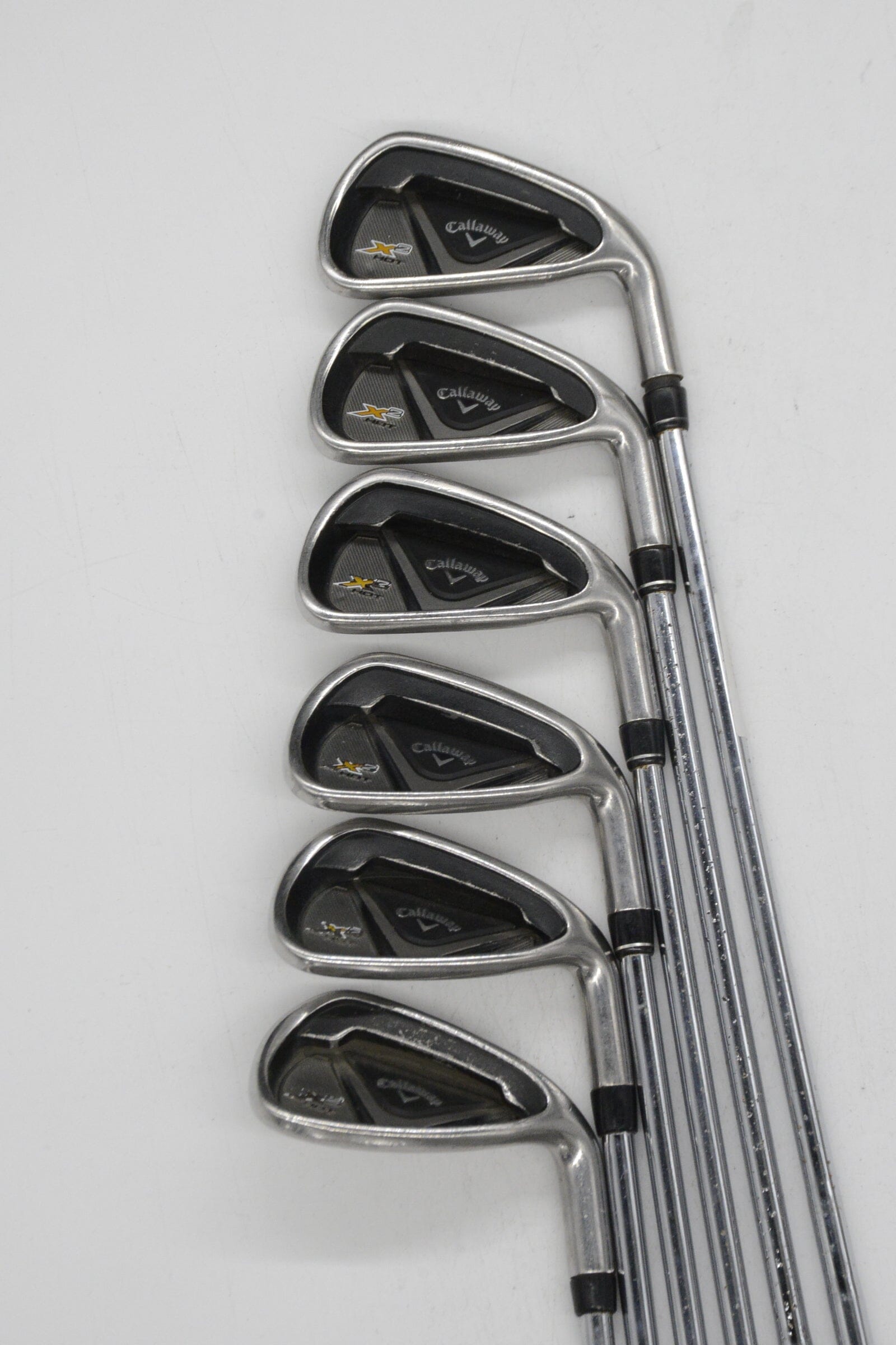 Callaway X2 Hot 4-6, 8-PW Iron Set R Flex +0.25" Golf Clubs GolfRoots