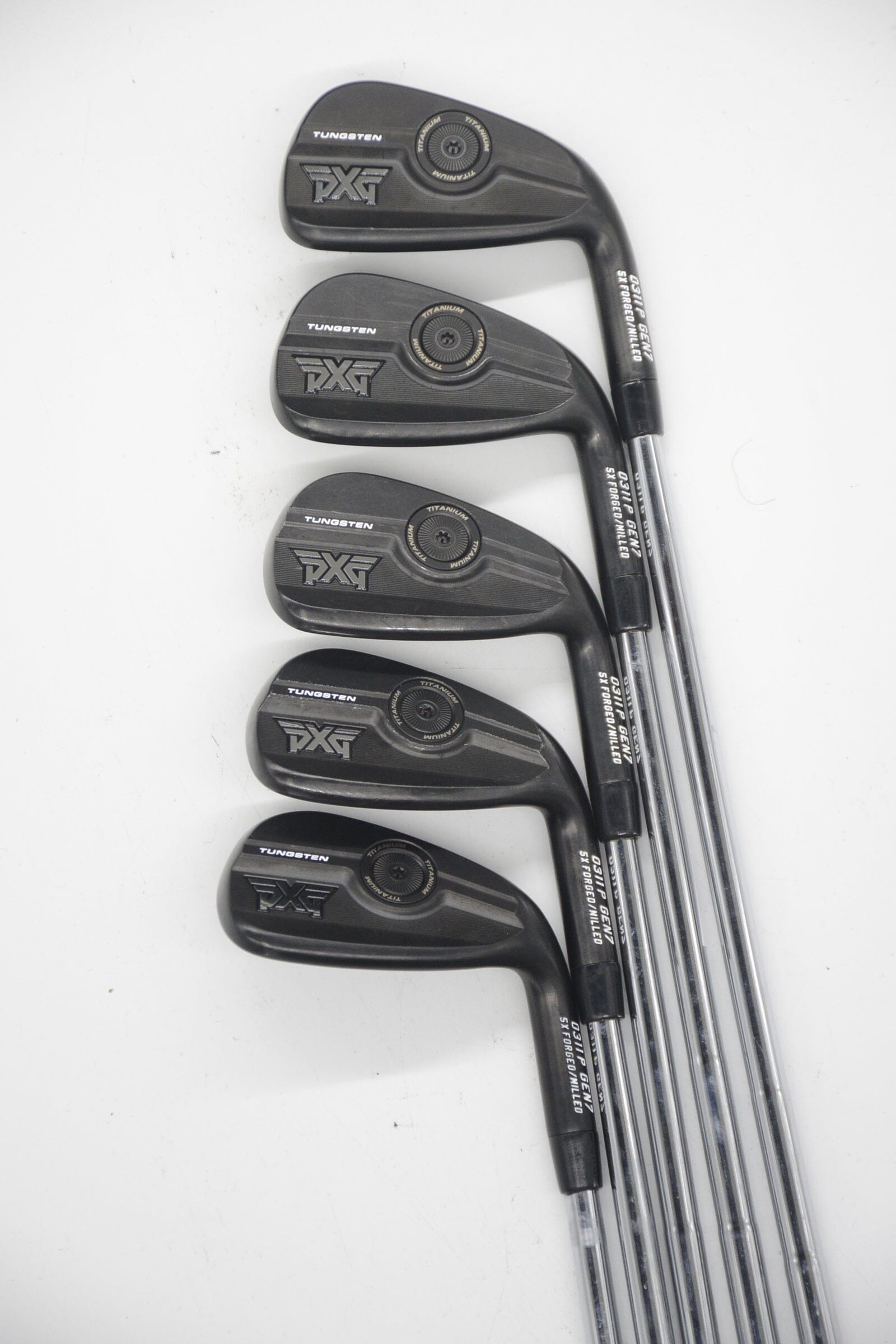 PXG 0311P Gen 7 Black 7-GW Iron Set X Flex +0.5" Golf Clubs GolfRoots