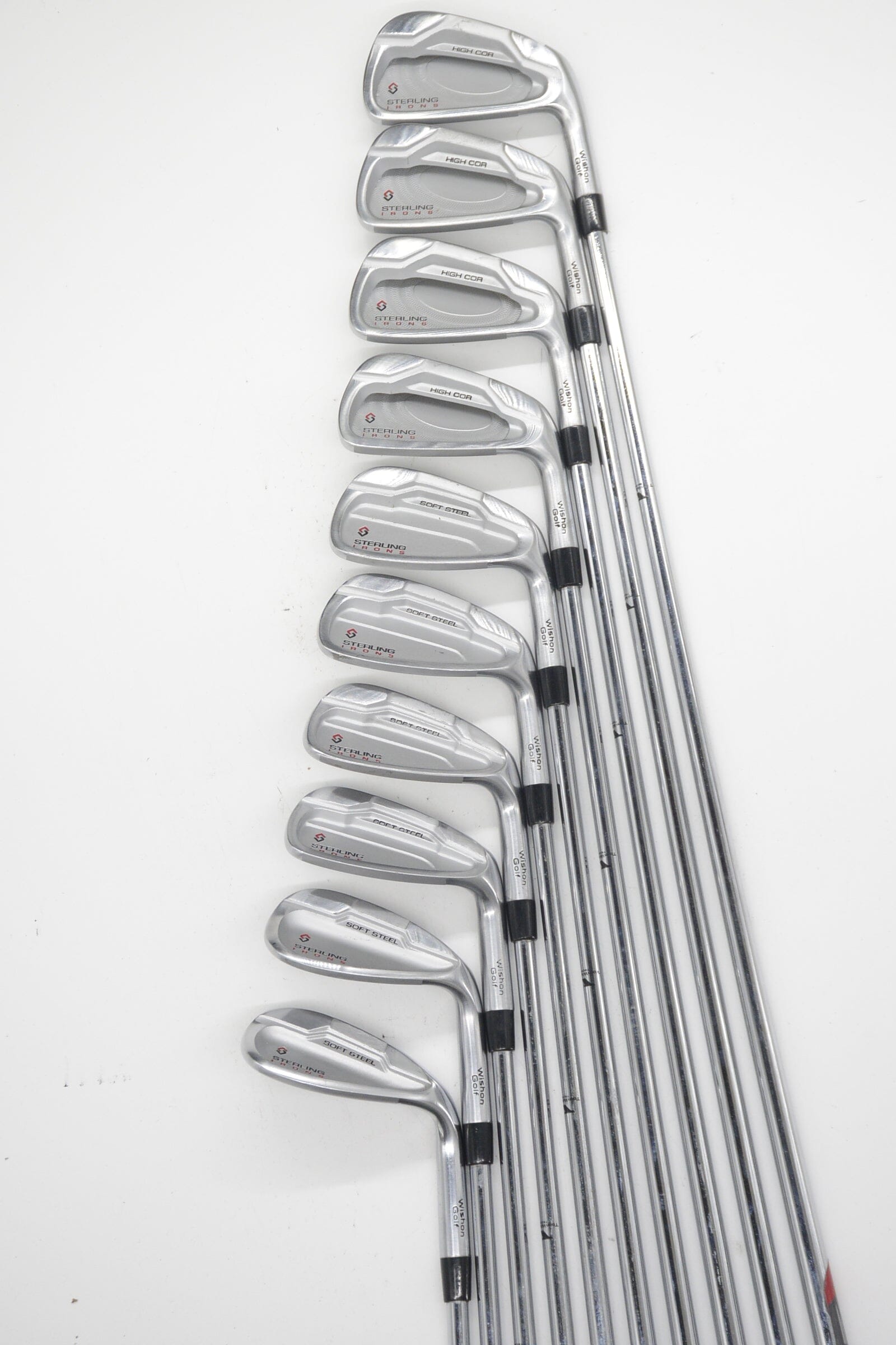Wishon Sterling One Length 4-LW Iron Set S Flex 36.25" Golf Clubs GolfRoots