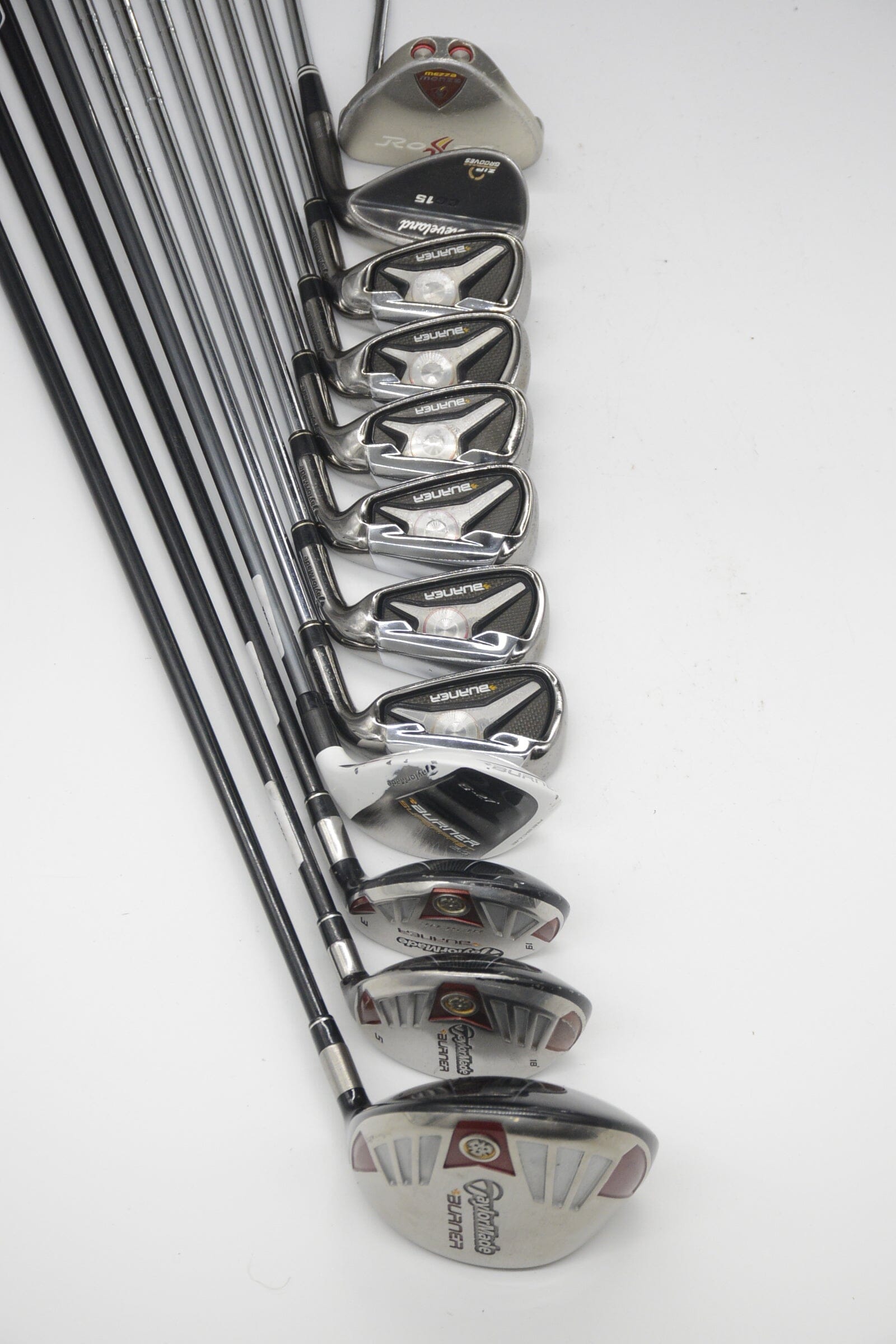 TaylorMade Burner '09 Mixed Full Set R Flex +0.25" Golf Clubs GolfRoots