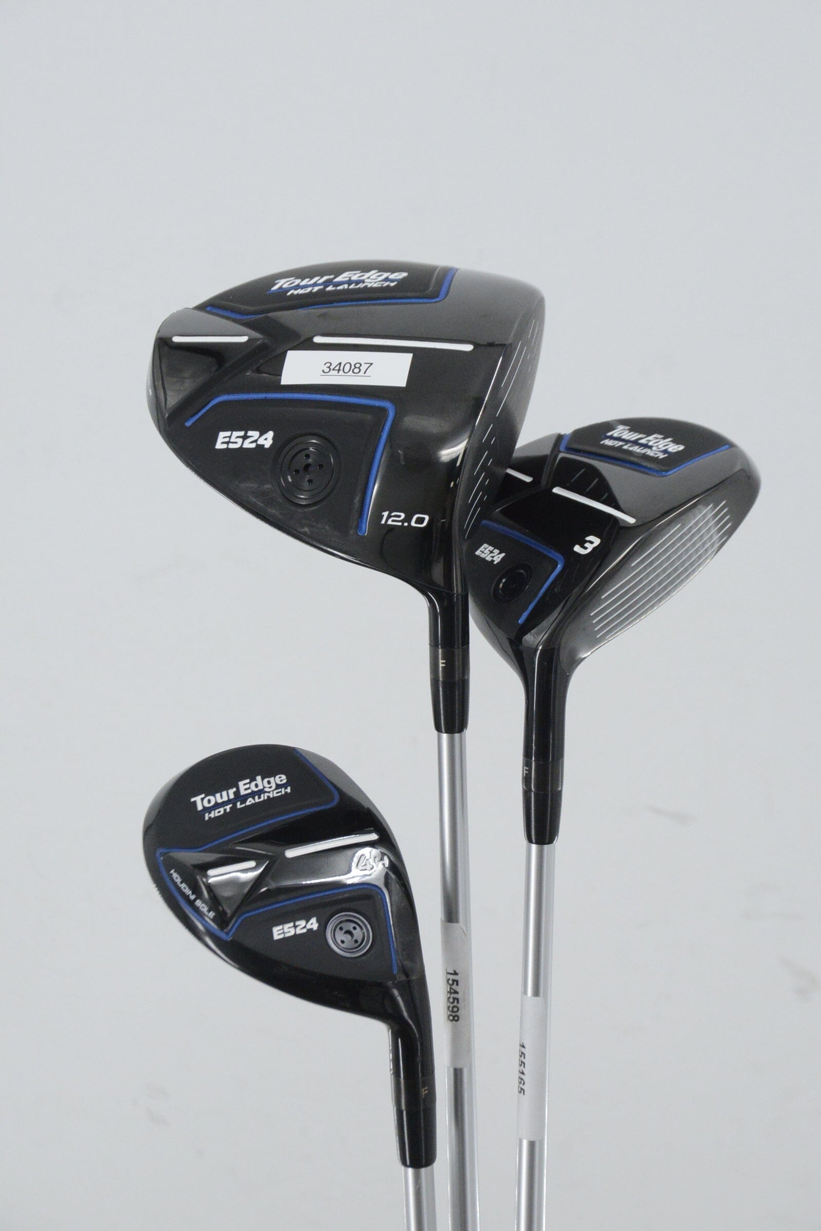 Tour Edge Hot Launch E524 D, 3W, 4H Wood Set SR Flex Golf Clubs GolfRoots