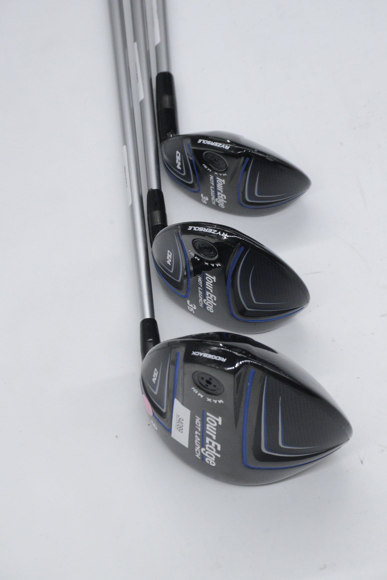 *Dented* Tour Edge Hot Launch C524 D, 3W, 3H Wood Set S Flex Golf Clubs GolfRoots