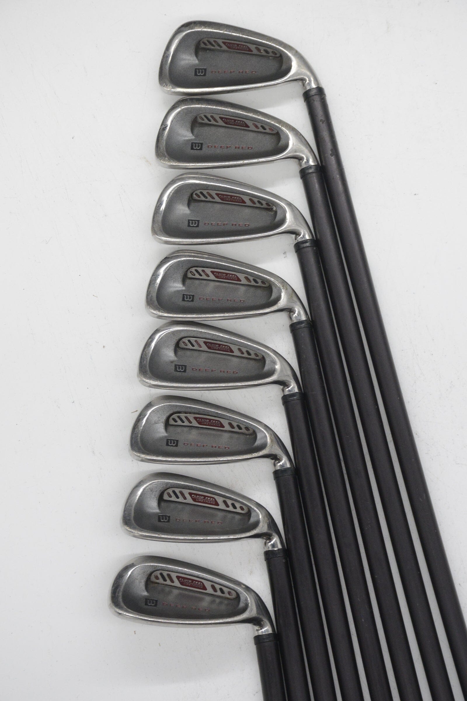 Wilson Deep Red 3-PW Iron Set S Flex -0.25" Golf Clubs GolfRoots