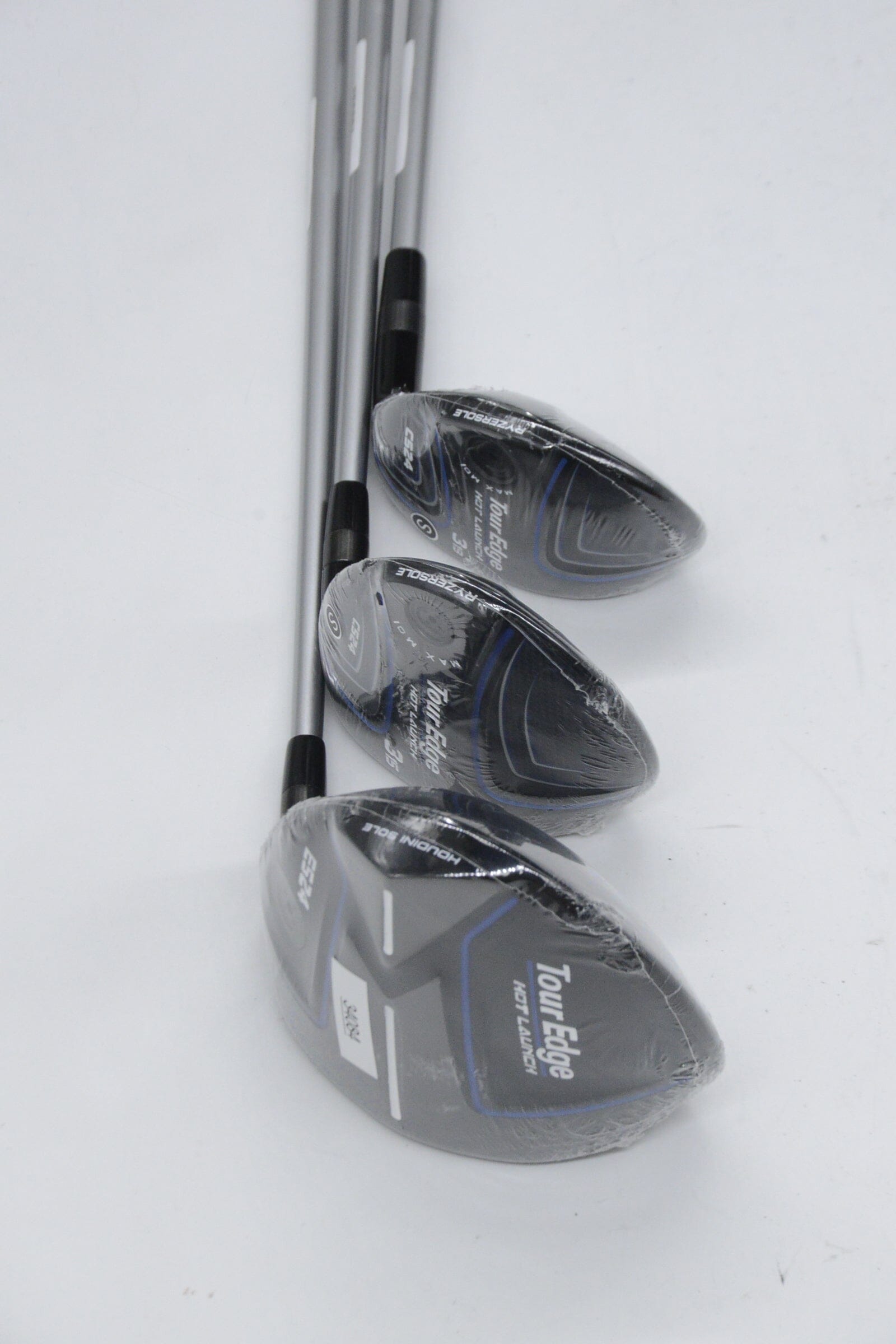 NEW Tour Edge Hot Launch E524 D, 3W, 3H Wood Set S Flex Golf Clubs GolfRoots