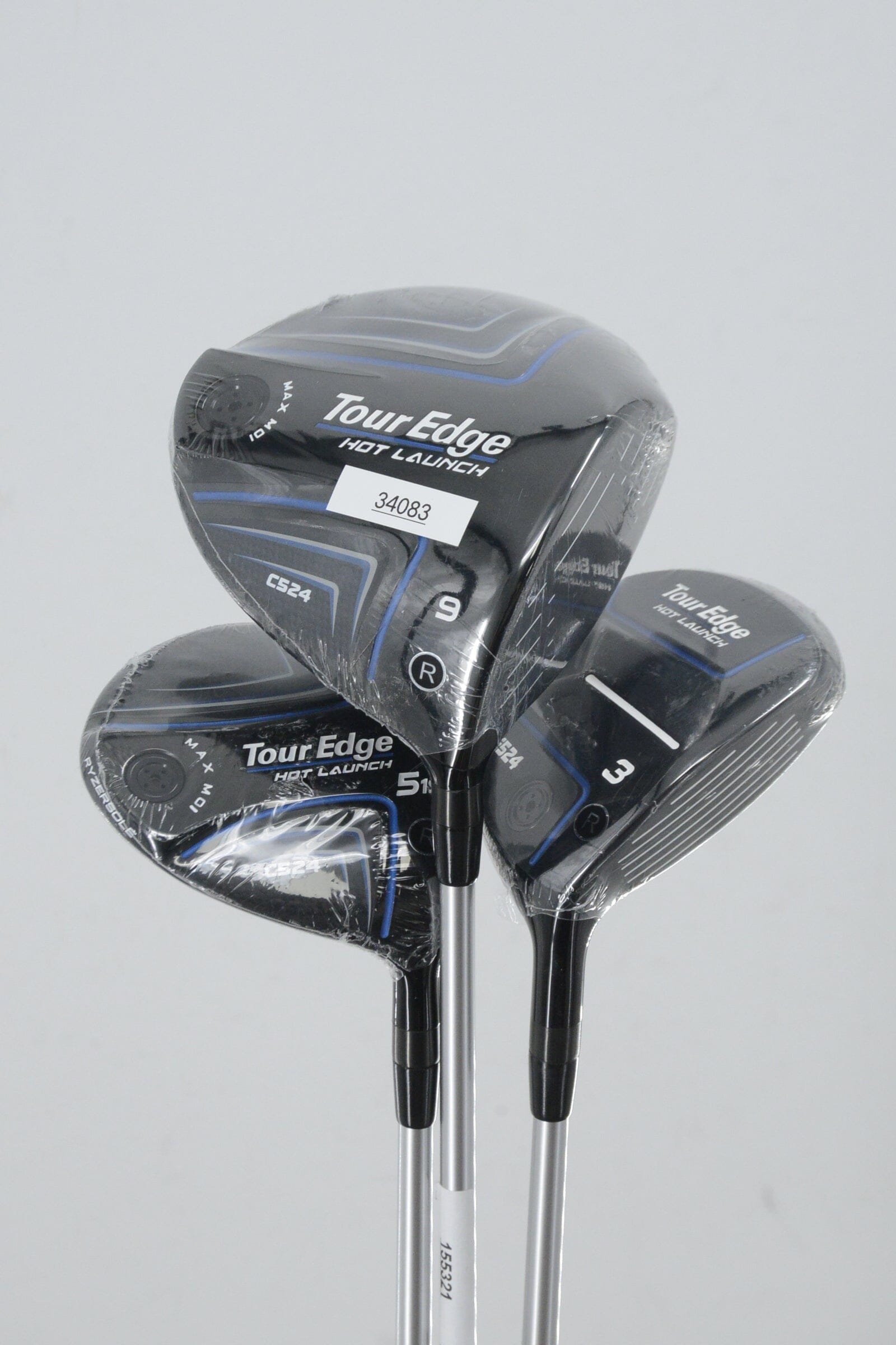 NEW Tour Edge Hot Launch C524 D, 3W, 5W Wood Set R Flex Golf Clubs GolfRoots