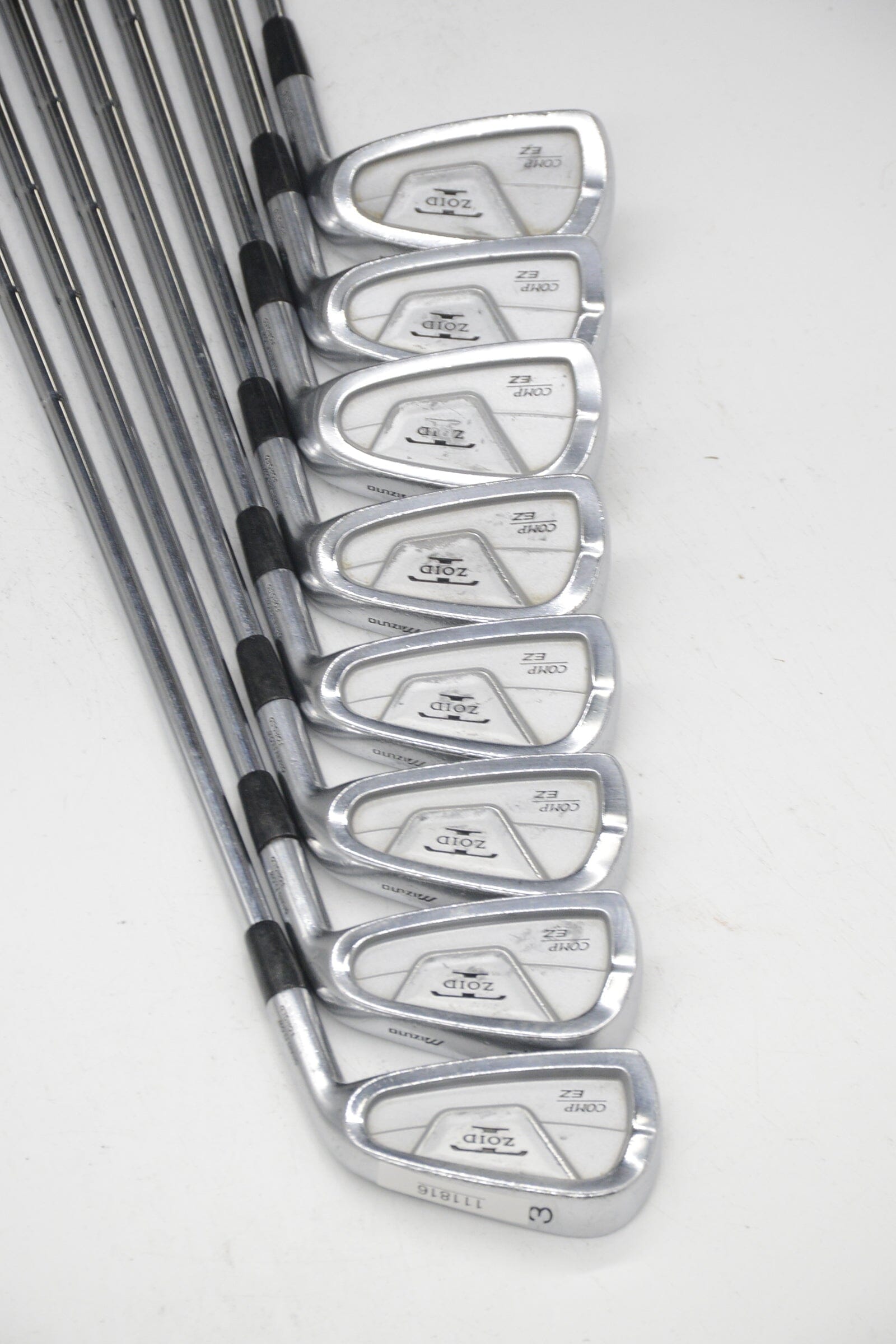 Mizuno T-Zoid Comp EZ 3-PW Iron Set S Flex Std Length Golf Clubs GolfRoots