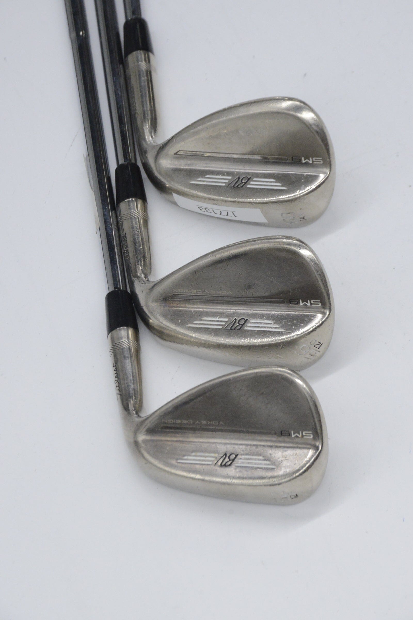 Titleist Vokey SM9 Brushed Steel 52, 56, 60 Degree Wedge Set S Flex Golf Clubs GolfRoots