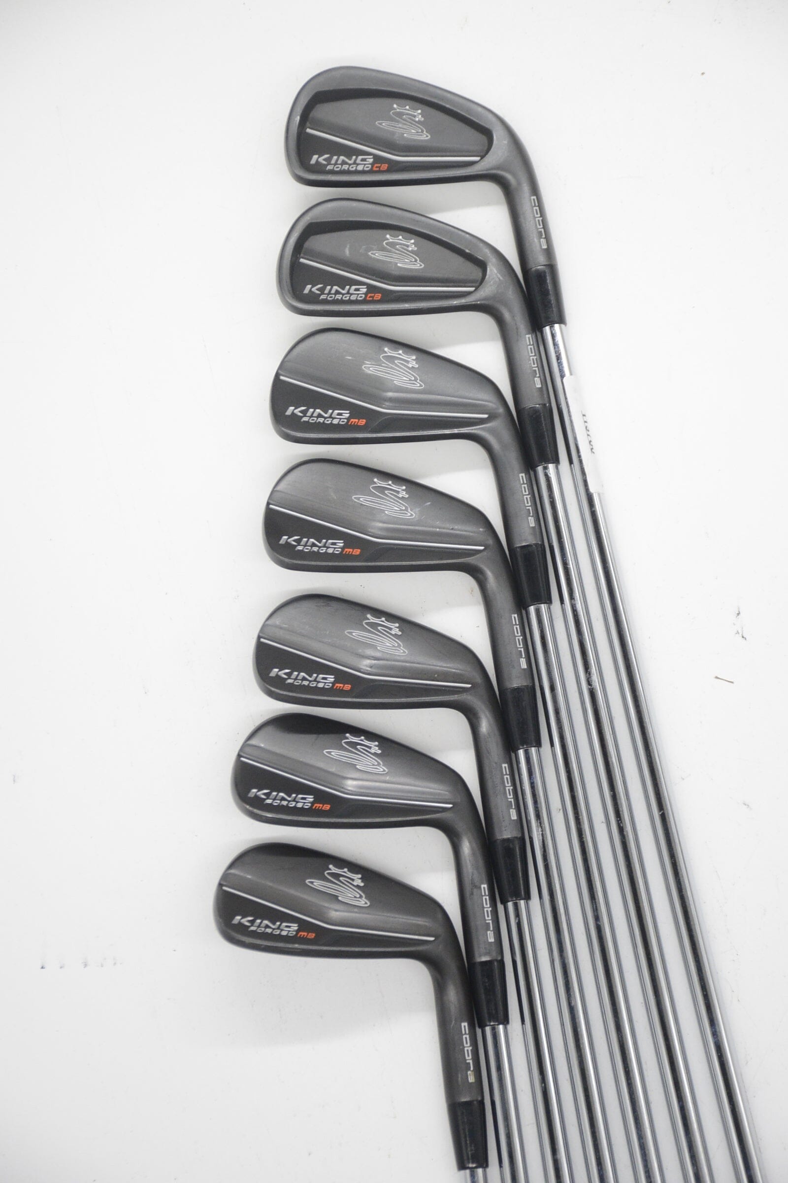 Cobra King Forged MB Black 4-PW Iron Set S Flex +0.5" Golf Clubs GolfRoots