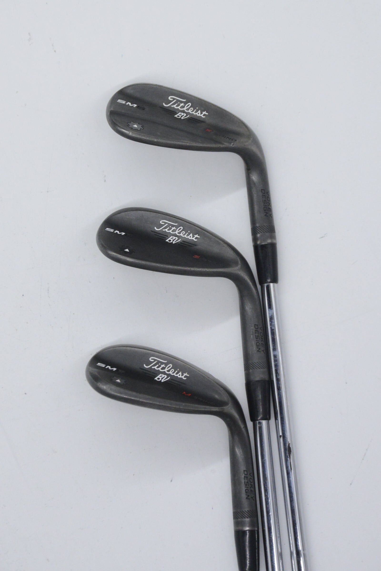 Titleist Vokey SM6 Jet Black 52, 56, 60 Degree Wedge Set Wedge Flex Golf Clubs GolfRoots