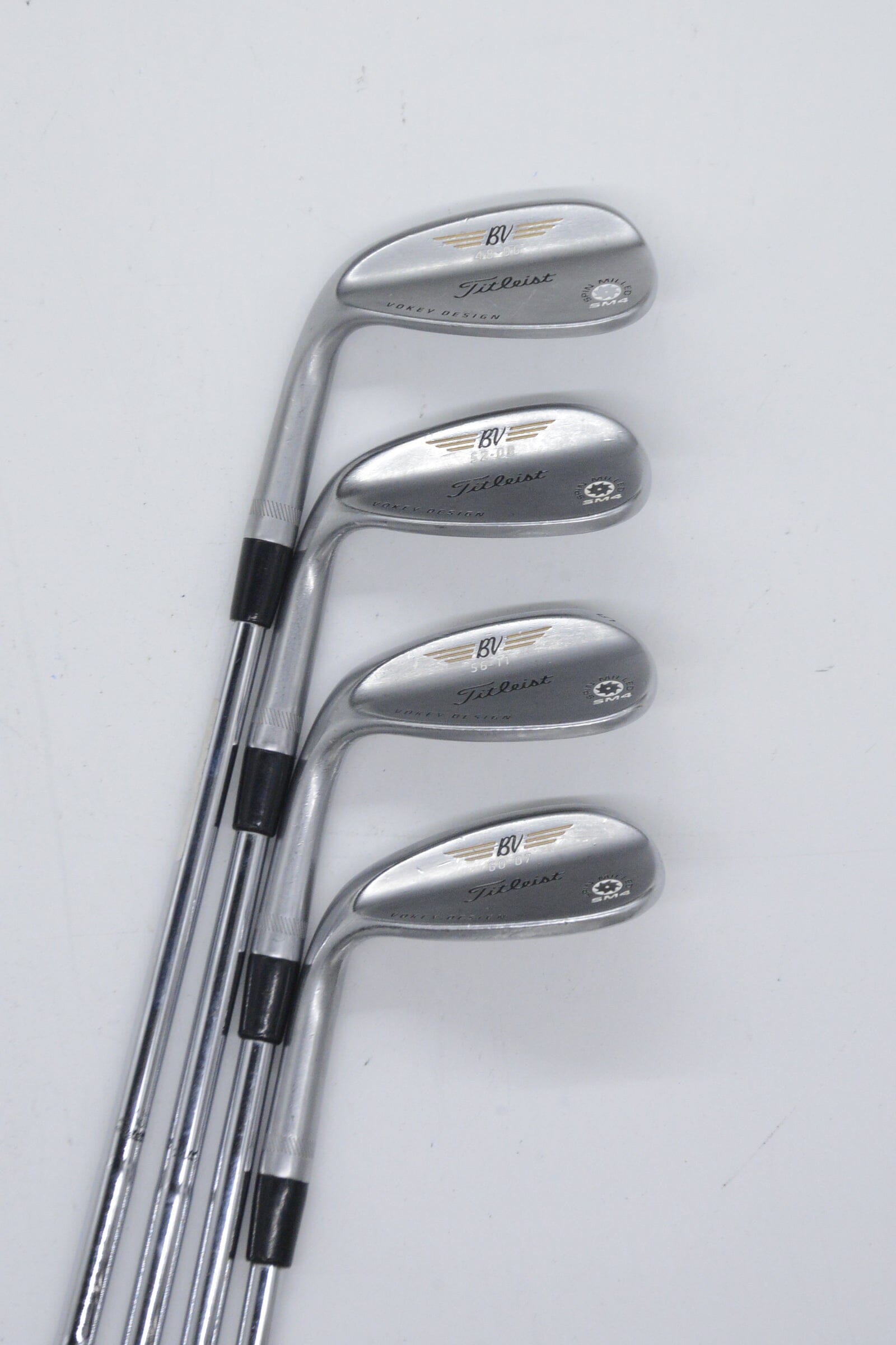 Lefty Titleist Vokey SM4 Tour Chrome 48, 52, 56, 60 Degree Wedge Set Wedge Flex Golf Clubs GolfRoots