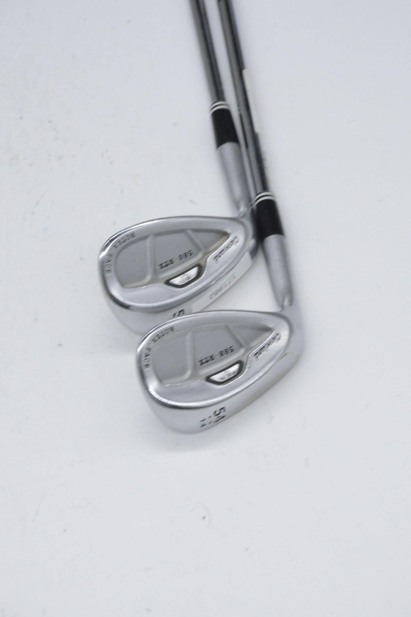 Lefty Cleveland 588 RTX CB Satin Chrome 54 & 58 Degree Wedge Set Wedge Flex Golf Clubs GolfRoots