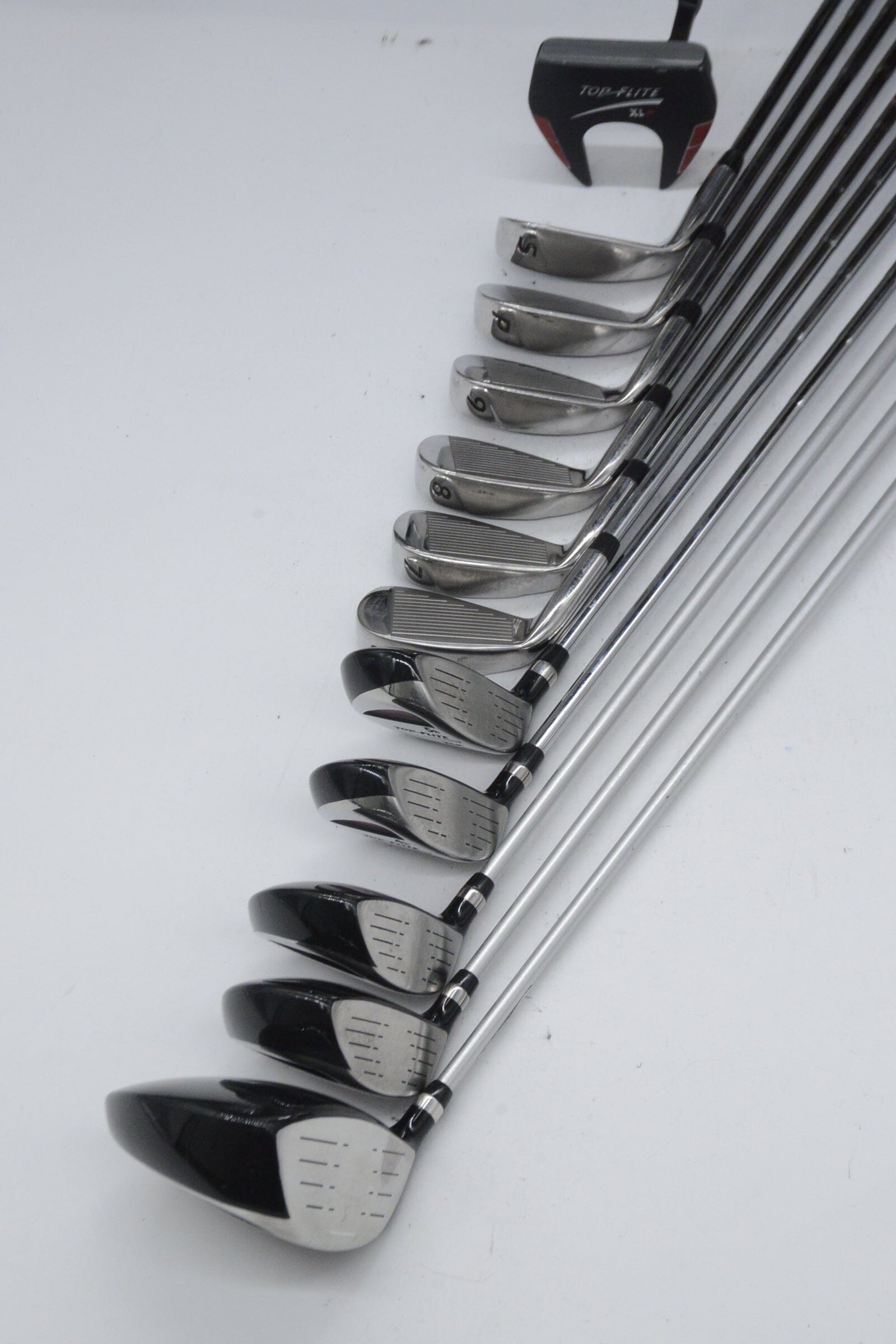 Top Flite XL + Mixed Full Set R Flex Std Length Golf Clubs GolfRoots