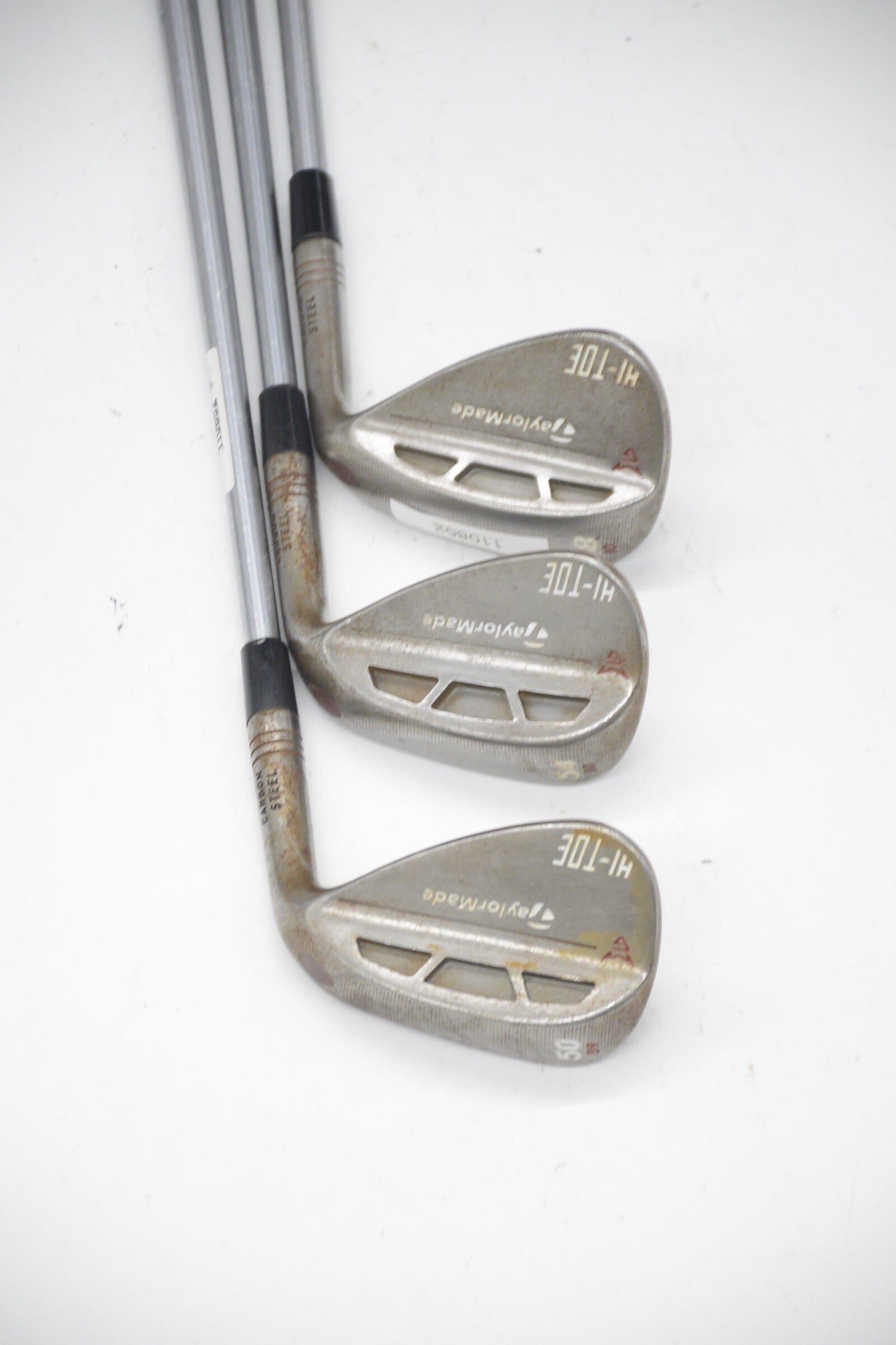 TaylorMade Hi Toe Raw 50, 54, 58 Degree Wedge Set S Flex Golf Clubs GolfRoots