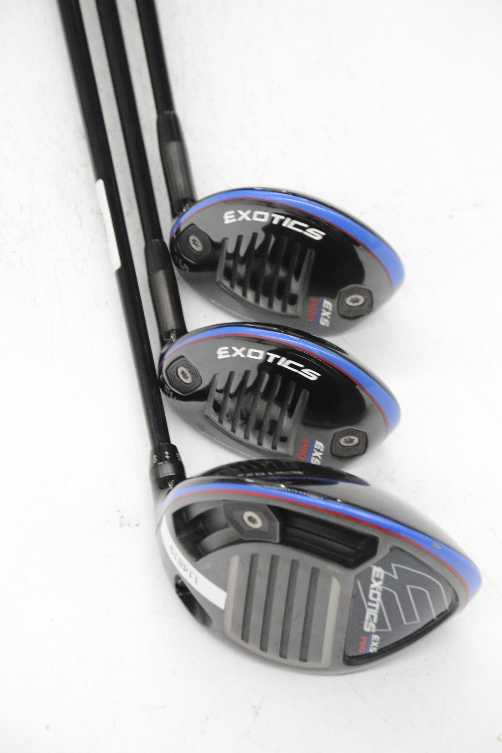 Tour Edge Exotics Exs Pro D, 3W, 5W Wood Set R Flex Golf Clubs GolfRoots