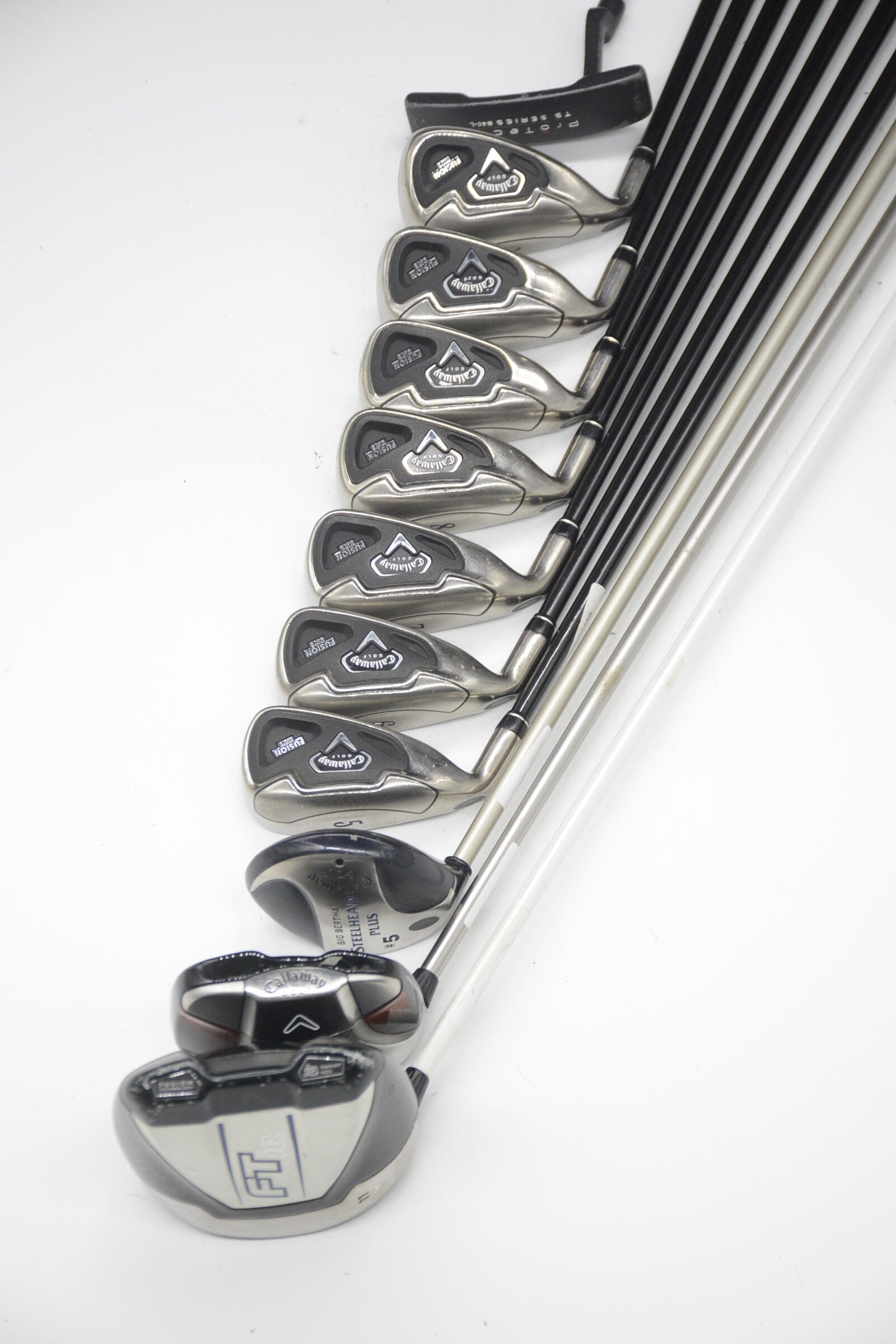 Women's Lefty Callaway Fusion Wide Sole Mixed Full Set W Flex -0.5" Golf Clubs GolfRoots
