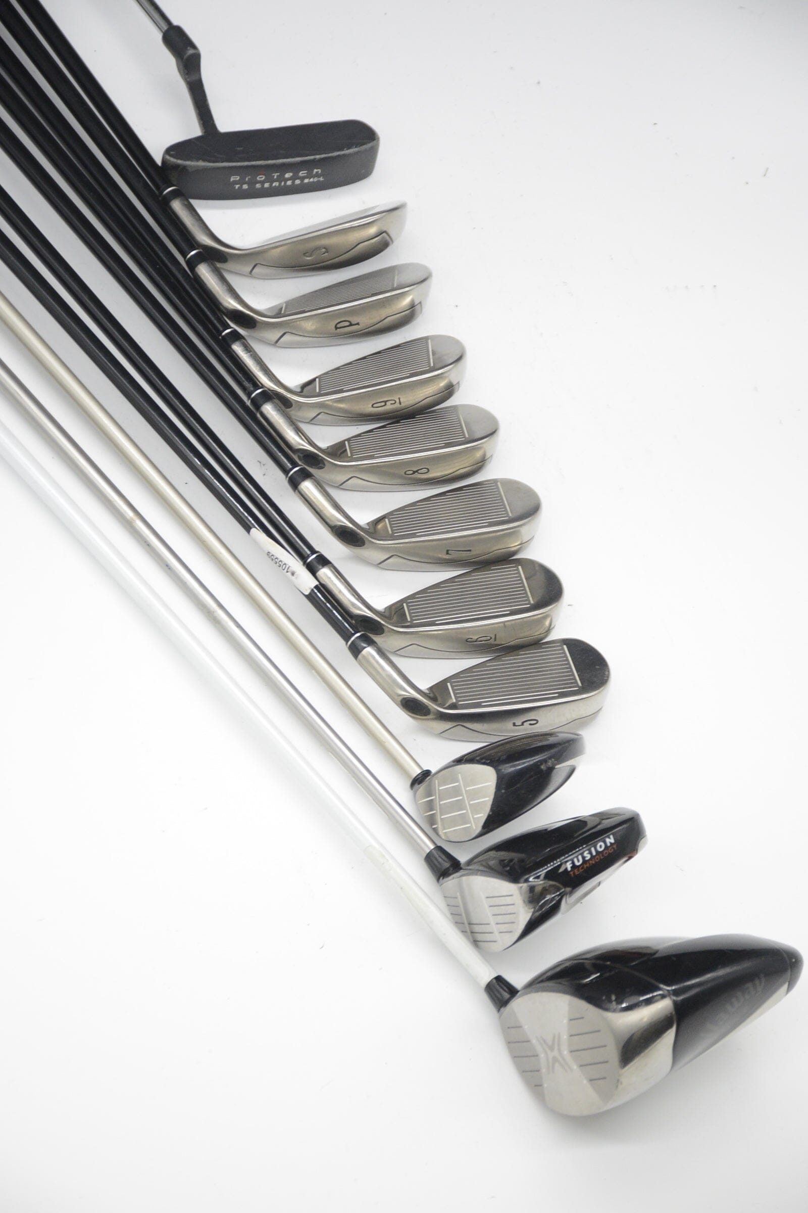 Women's Lefty Callaway Fusion Wide Sole Mixed Full Set W Flex -0.5" Golf Clubs GolfRoots
