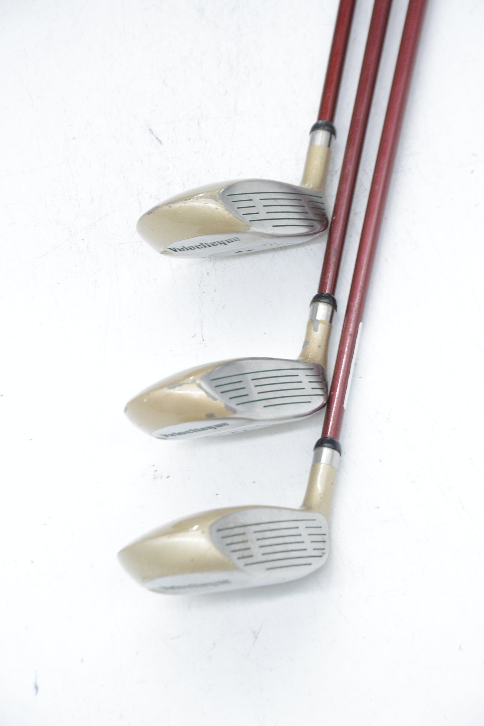 Women's Velociteque Heavy Sole 3W, 5W, 7W Wood Set W Flex Golf Clubs GolfRoots