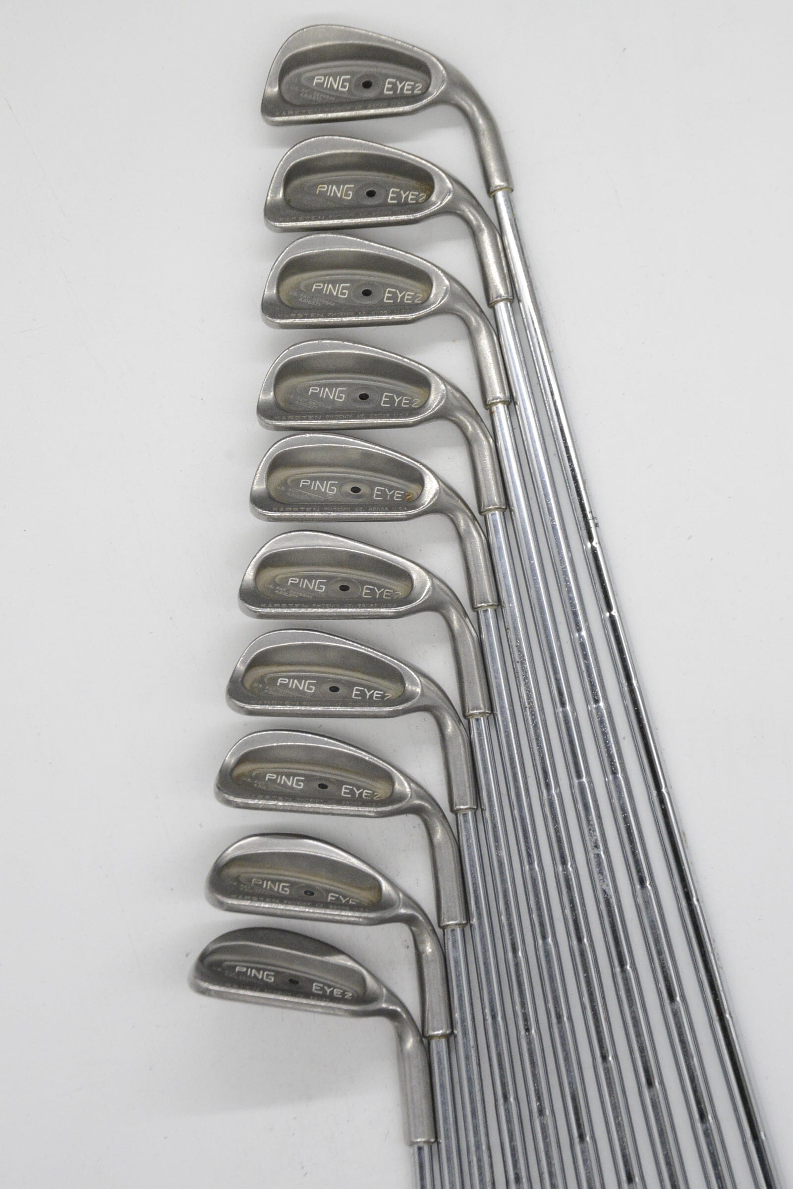 Ping Eye 2 3-PW, SW-LW Iron Set S Flex Std Length Golf Clubs GolfRoots