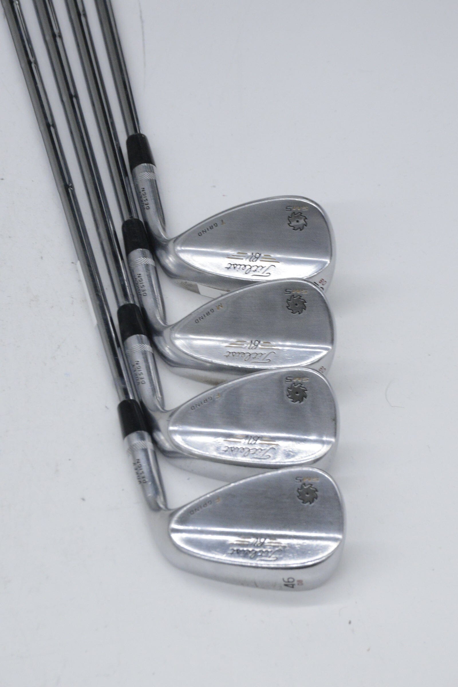 Titleist Vokey SM5 Tour Chrome 46, 52, 58, 62 Degree Wedge Set Wedge Flex Golf Clubs GolfRoots