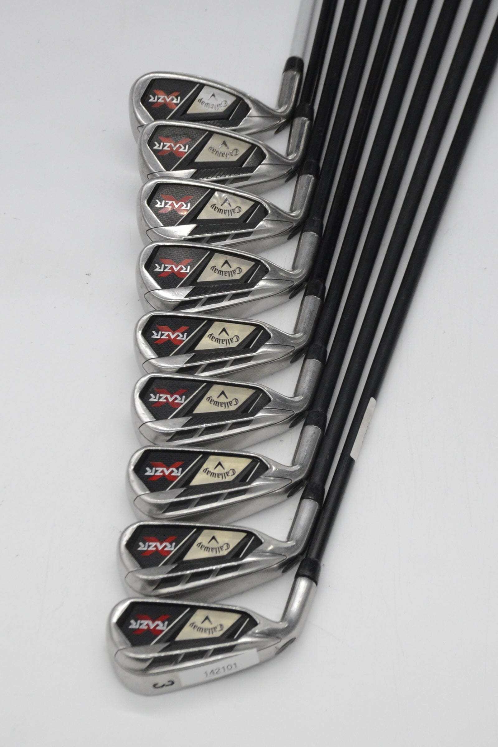 Lefty Callaway RAZR X 3-AW Iron Set R Flex -0.5" Golf Clubs GolfRoots