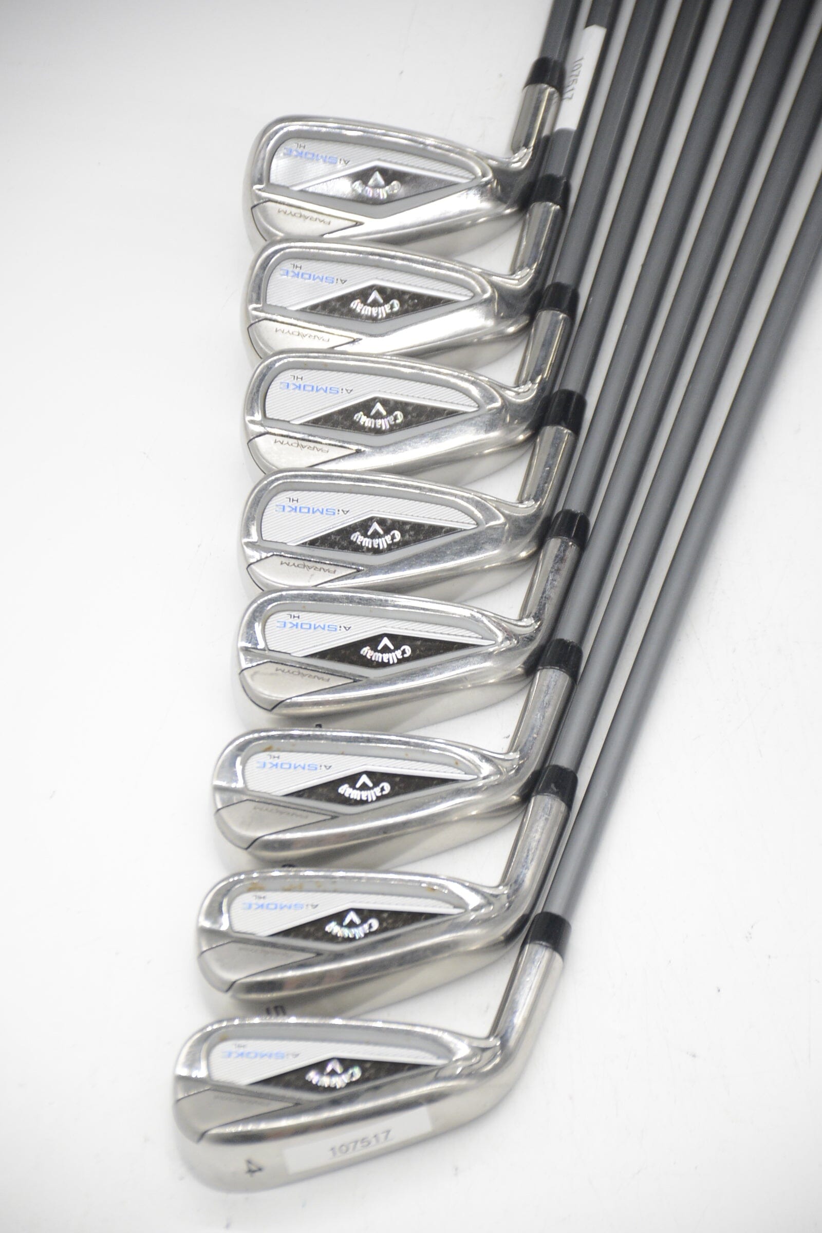 Lefty Callaway Paradym Ai Smoke HL 4-AW Iron Set R Flex -0.5" Golf Clubs GolfRoots