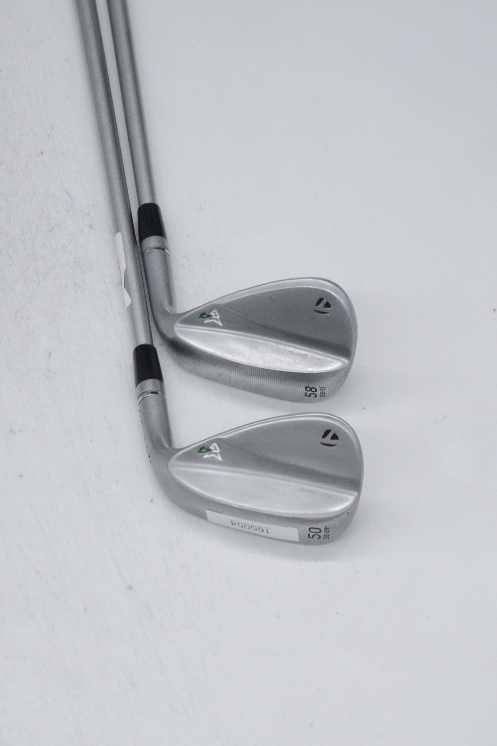 TaylorMade Milled Grind 4 Satin Chrome 50 & 58 Degree Wedge Set S Flex Golf Clubs GolfRoots