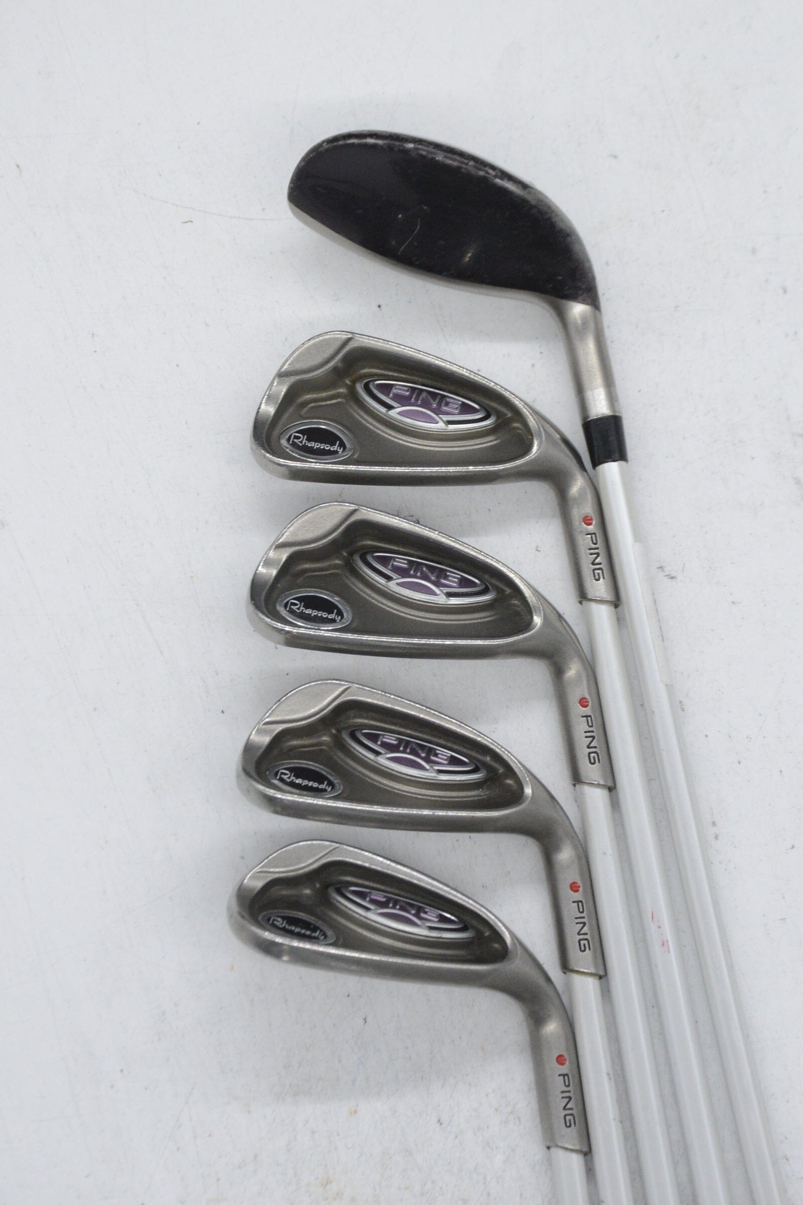 Women's Ping Rhapsody 6H, 7-8, PW, SW Iron Set W Flex Std Length Golf Clubs GolfRoots