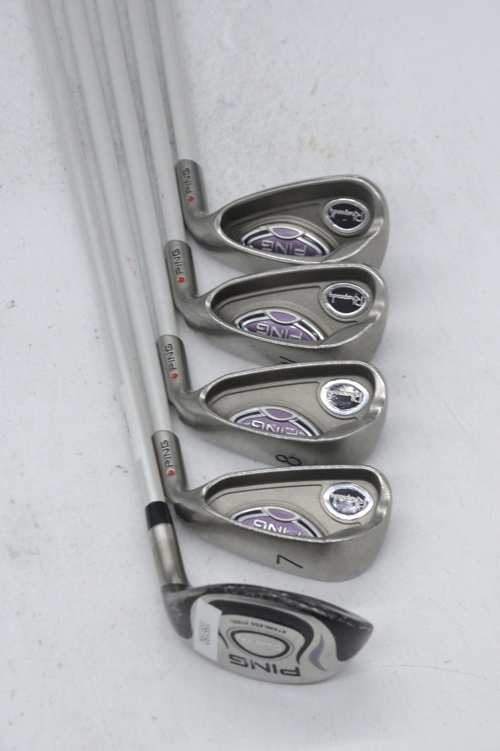 Women's Ping Rhapsody 6H, 7-8, PW, SW Iron Set W Flex Std Length Golf Clubs GolfRoots