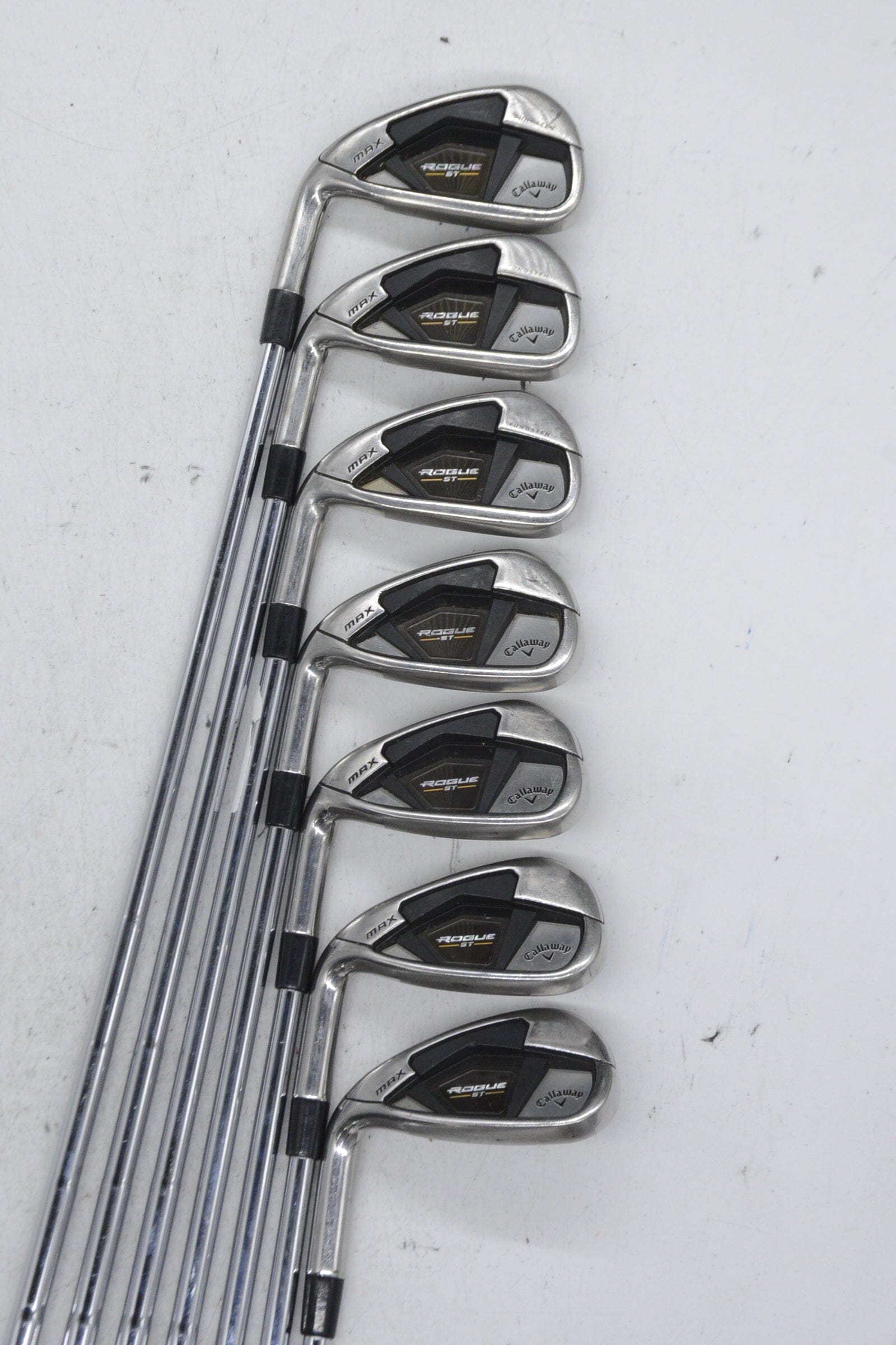 Lefty Callaway Rogue ST Max 5-AW Iron Set S Flex Std Length Golf Clubs GolfRoots