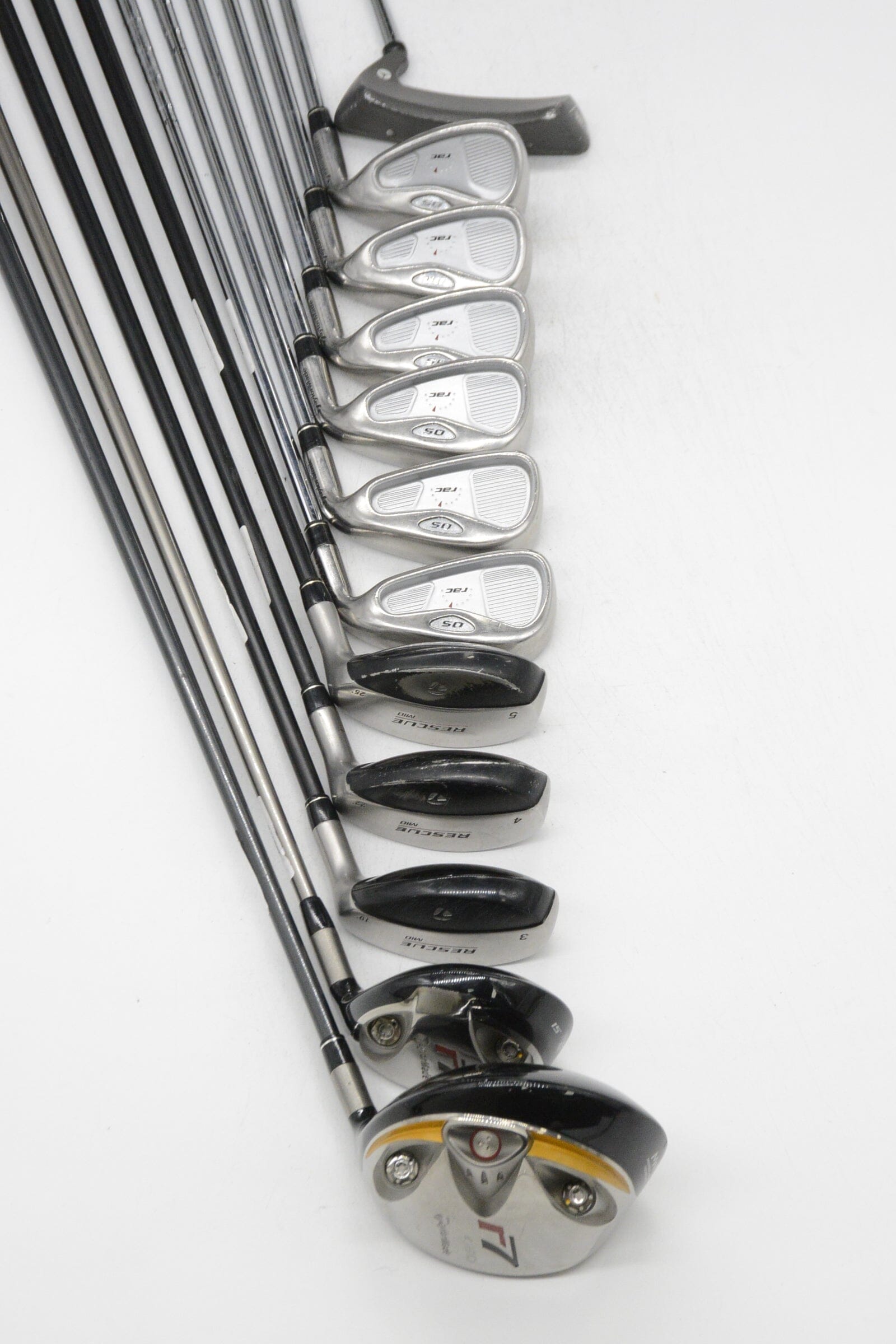 TaylorMade Rac OS Mixed Full Set R Flex -0.5" Golf Clubs GolfRoots