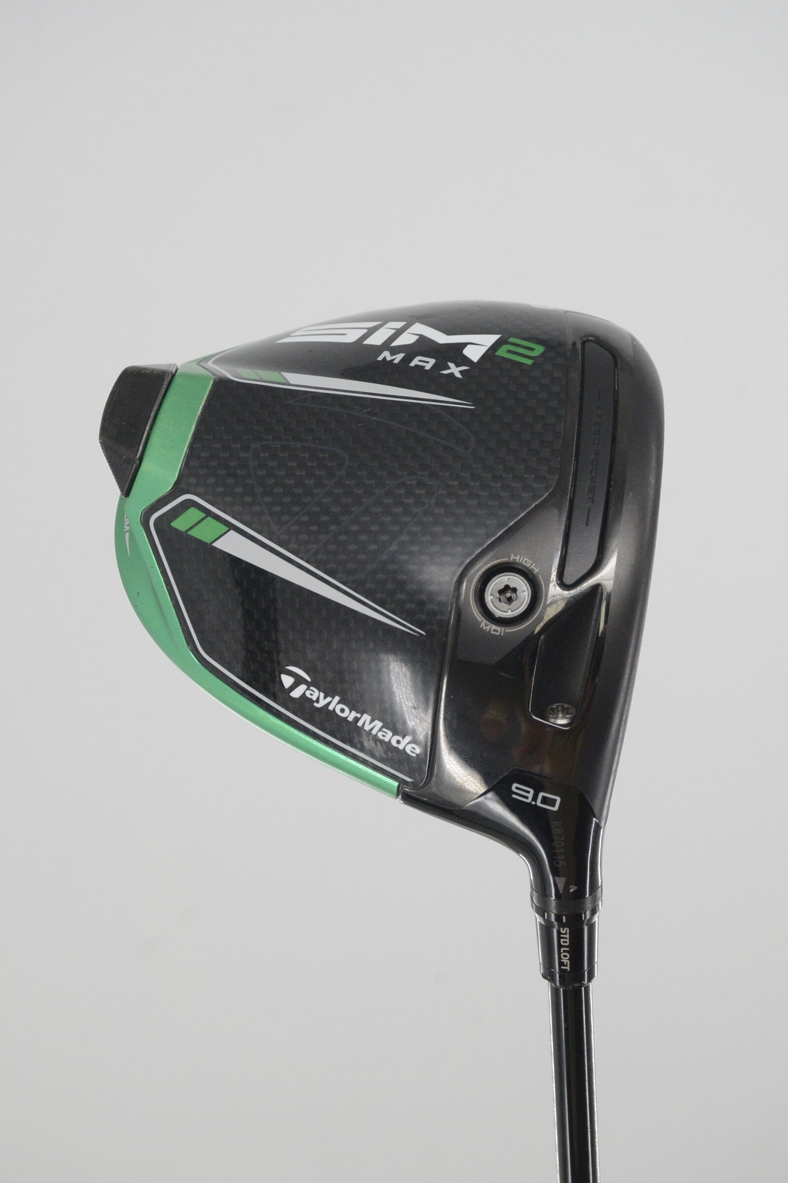 TaylorMade SIM2 Max Custom Black/Green 9 Degree Driver S Flex 45.5" Golf Clubs GolfRoots