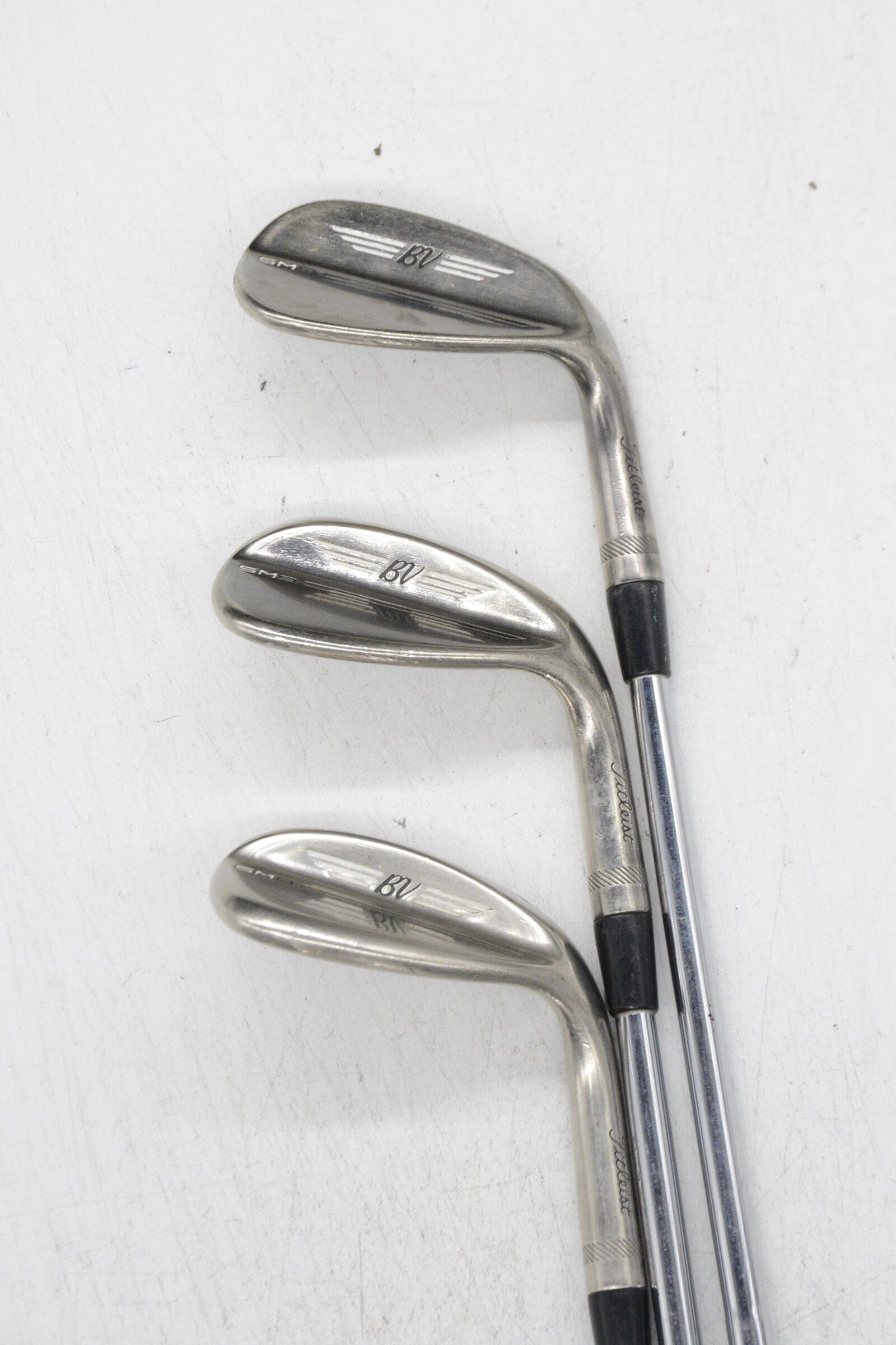 Titleist Vokey SM9 Brushed Steel 50, 54, 60 Degree Wedge Set Wedge Flex Golf Clubs GolfRoots