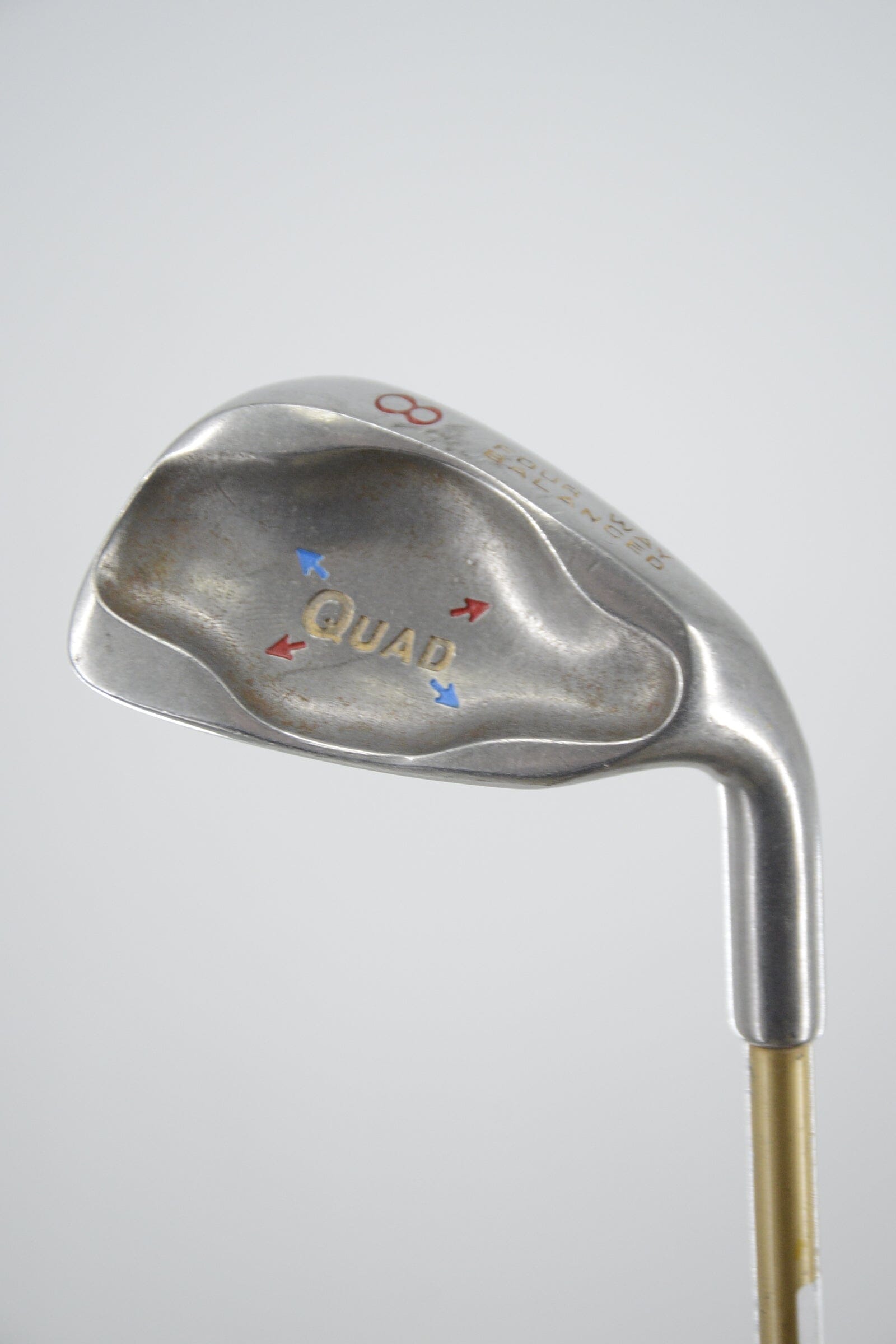 Quad Four Way Balanced 8 Iron S Flex 36.25" Golf Clubs GolfRoots