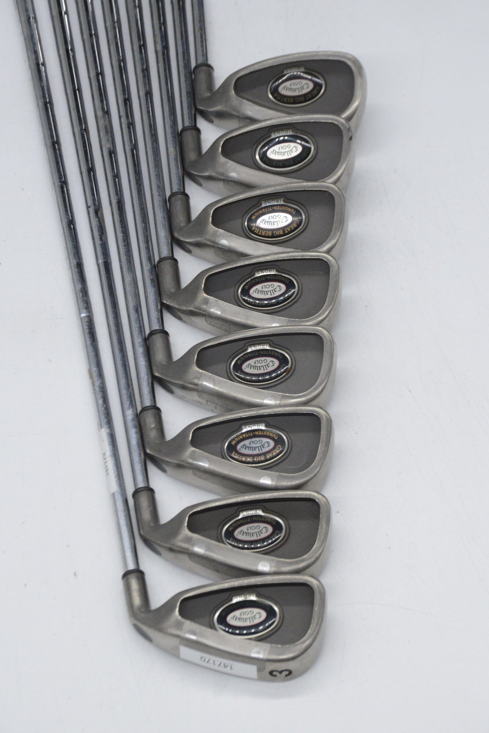 Callaway Great Big Bertha Tungsten Ti 3-PW Iron Set R Flex +0.75" Golf Clubs GolfRoots