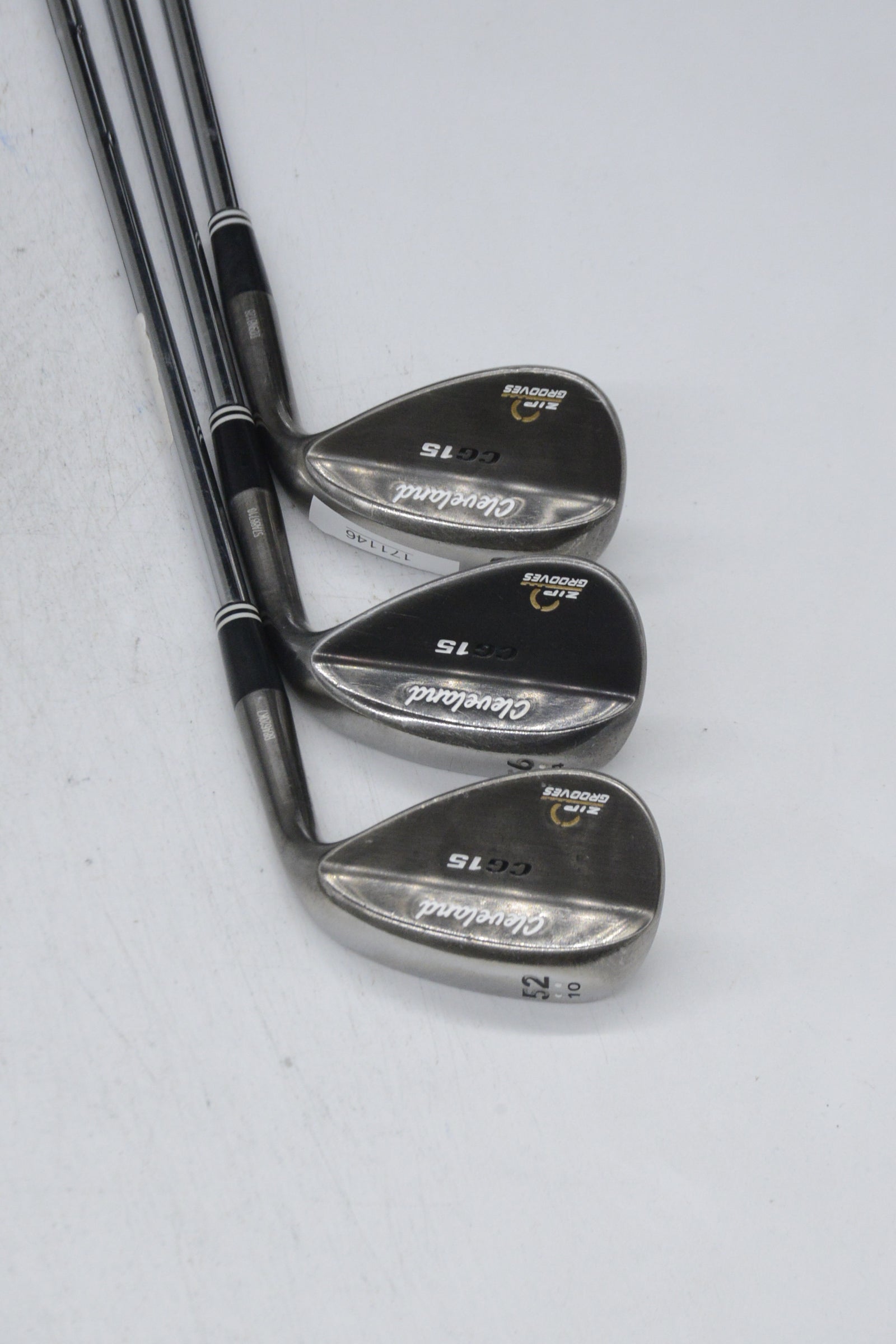 Cleveland CG15 Black Pearl 52, 56, 60 Degree Wedge Set Wedge Flex