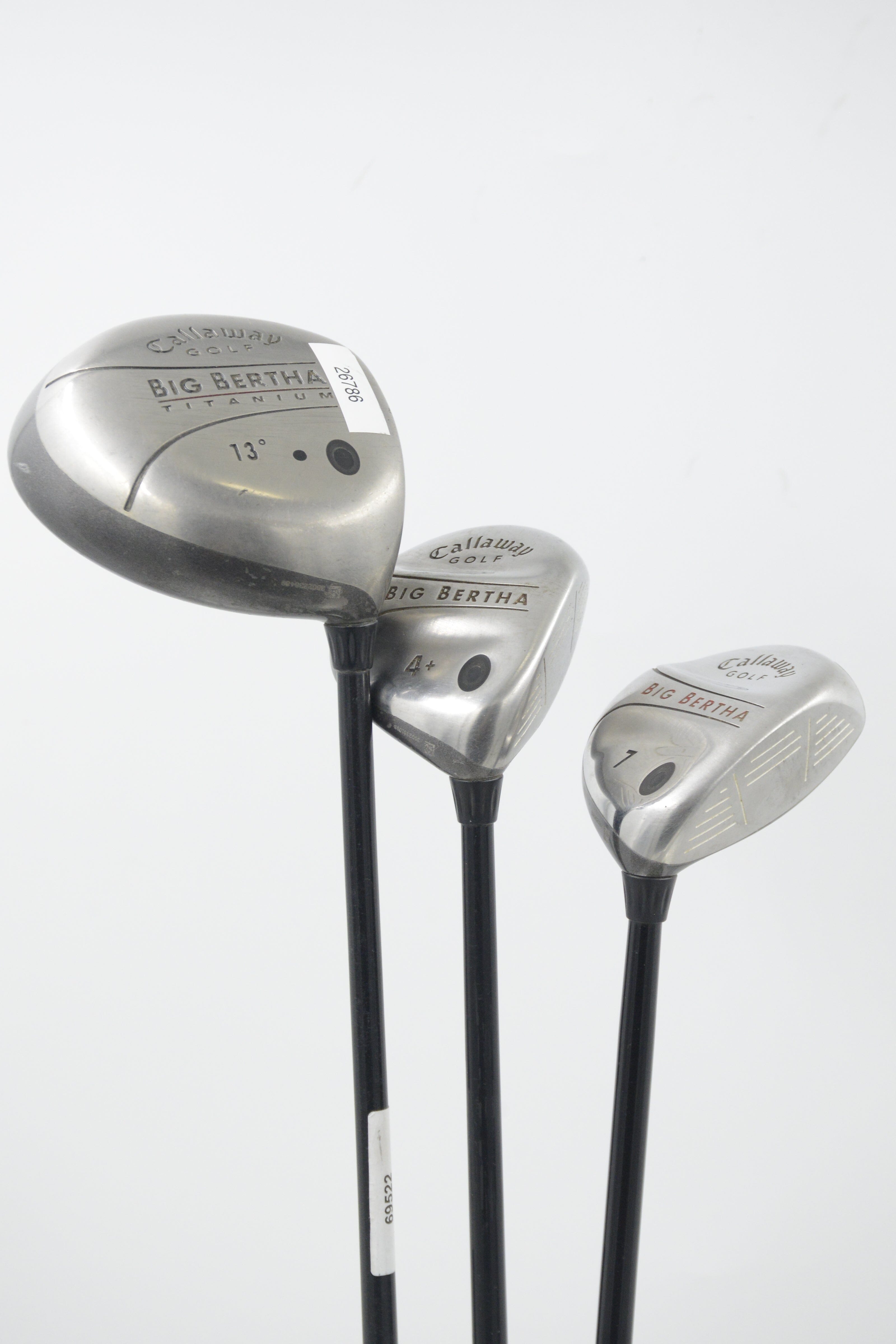 Callaway Big Bertha Titanium D, 4W, 7W Wood Set R Flex