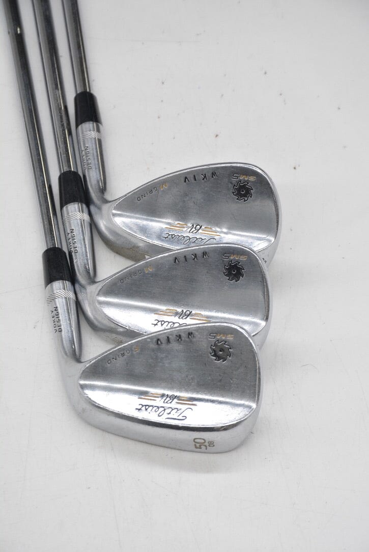 Titleist Vokey SM5 Tour Chrome 50, 54, 58 Degrees Wedge Set S Flex