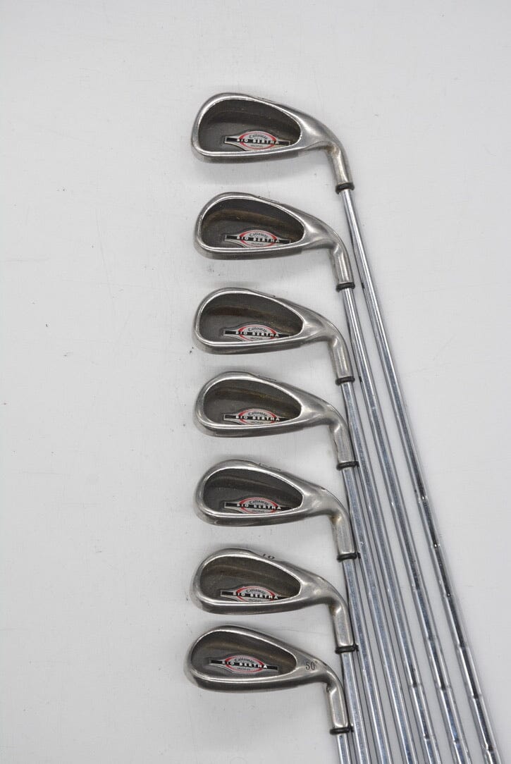 Callaway Big Bertha 2002 4,6-10,PW Iron Set Uniflex +.75" Golf Clubs GolfRoots 