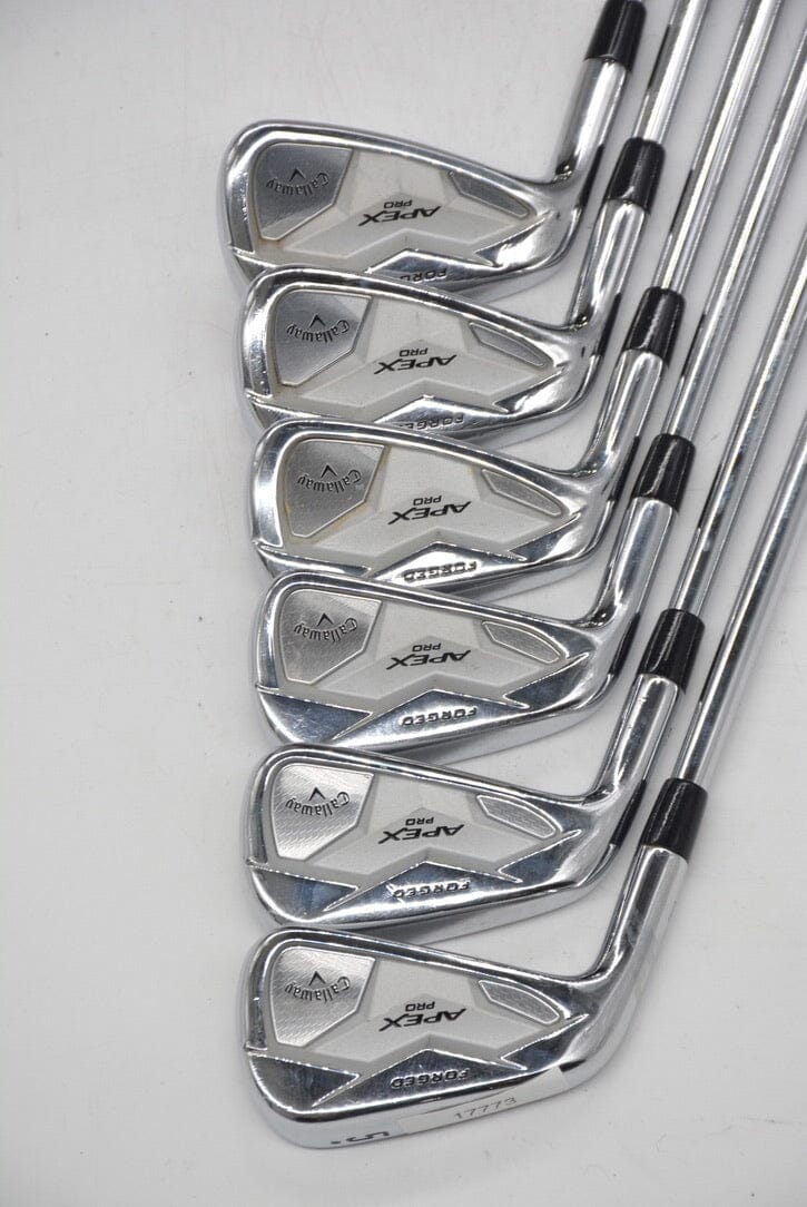 Lefty Callaway Apex Pro 19 5-PW Iron Set S Flex +.5" Golf Clubs GolfRoots 