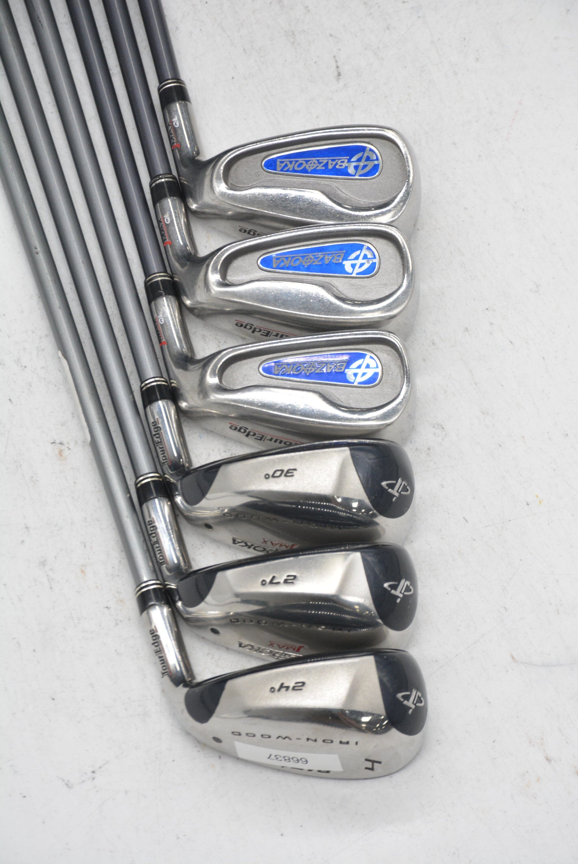 Tour Edge Bazooka JMAX Ql 4-9 Iron Set SR Flex -0.5" Golf Clubs GolfRoots 