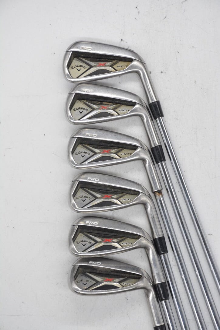 Callaway X Hot Pro 5-PW Iron Set R Flex Golf Clubs GolfRoots 
