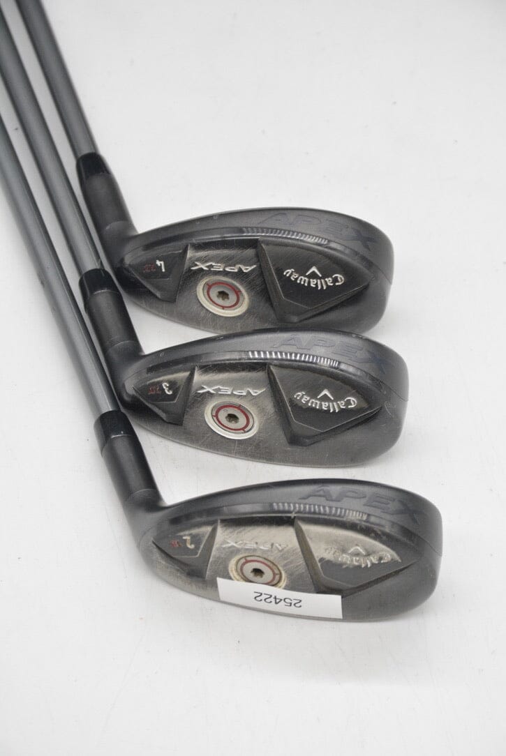 Callaway Apex 2H, 3H, 4H Hybrid Set R Flex Golf Clubs GolfRoots 