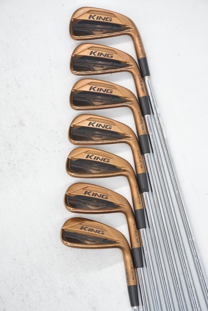 Cobra King Tour MIM Copper 4-PW Iron Set S Flex +0.25" Golf Clubs GolfRoots 