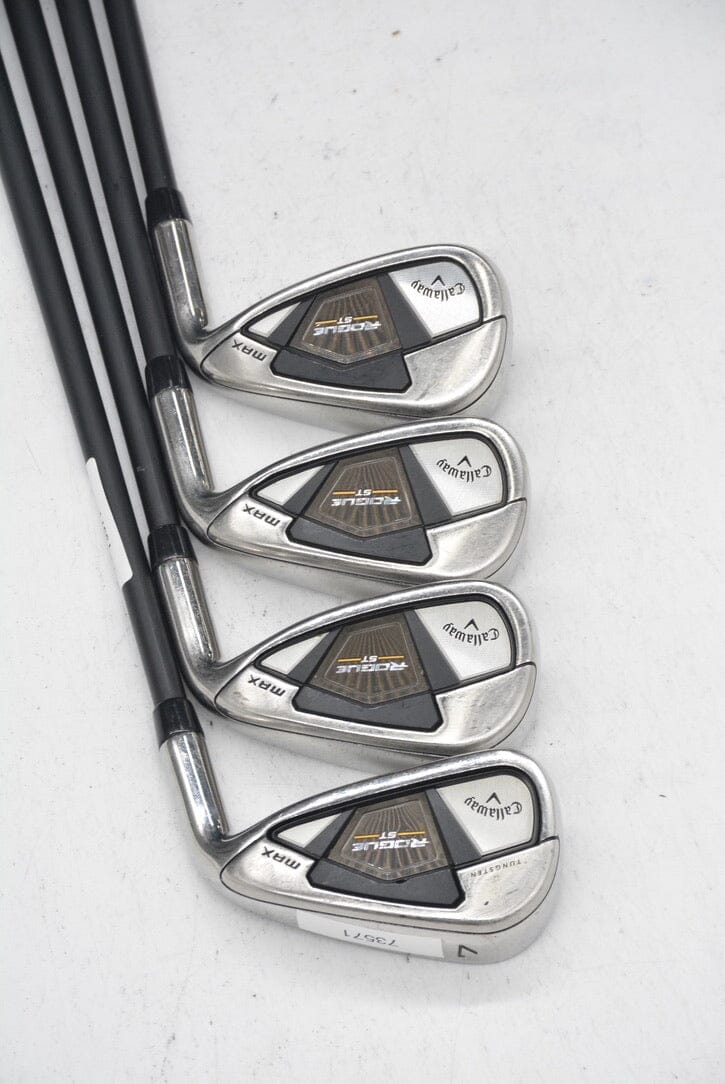 Callaway Rogue ST Max 7-PW Iron Set R Flex -0.75" Golf Clubs GolfRoots 