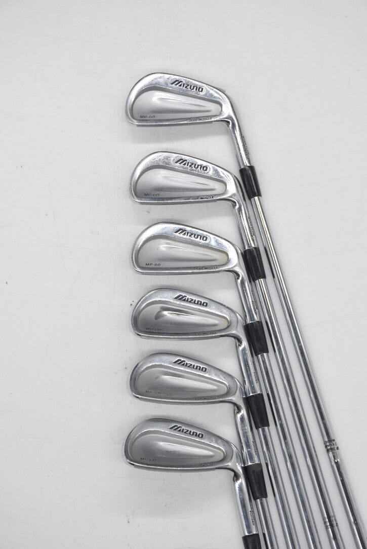 Mizuno MP 60 4-6,8-PW Iron Set S Flex 37.5" Golf Clubs GolfRoots 