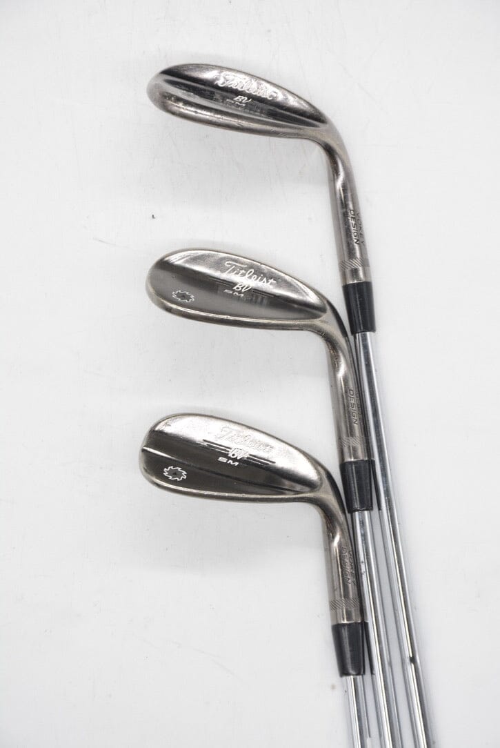 Titleist Vokey SM7 Brushed Steel 52, 56, 60 Degree Wedge Set Wedge Flex Golf Clubs GolfRoots 