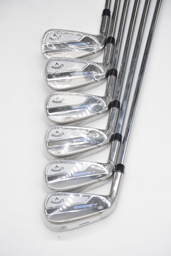 NEW Lefty Callaway Paradym AI Smoke 5-PW Iron Set R Flex Std Length Golf Clubs GolfRoots 